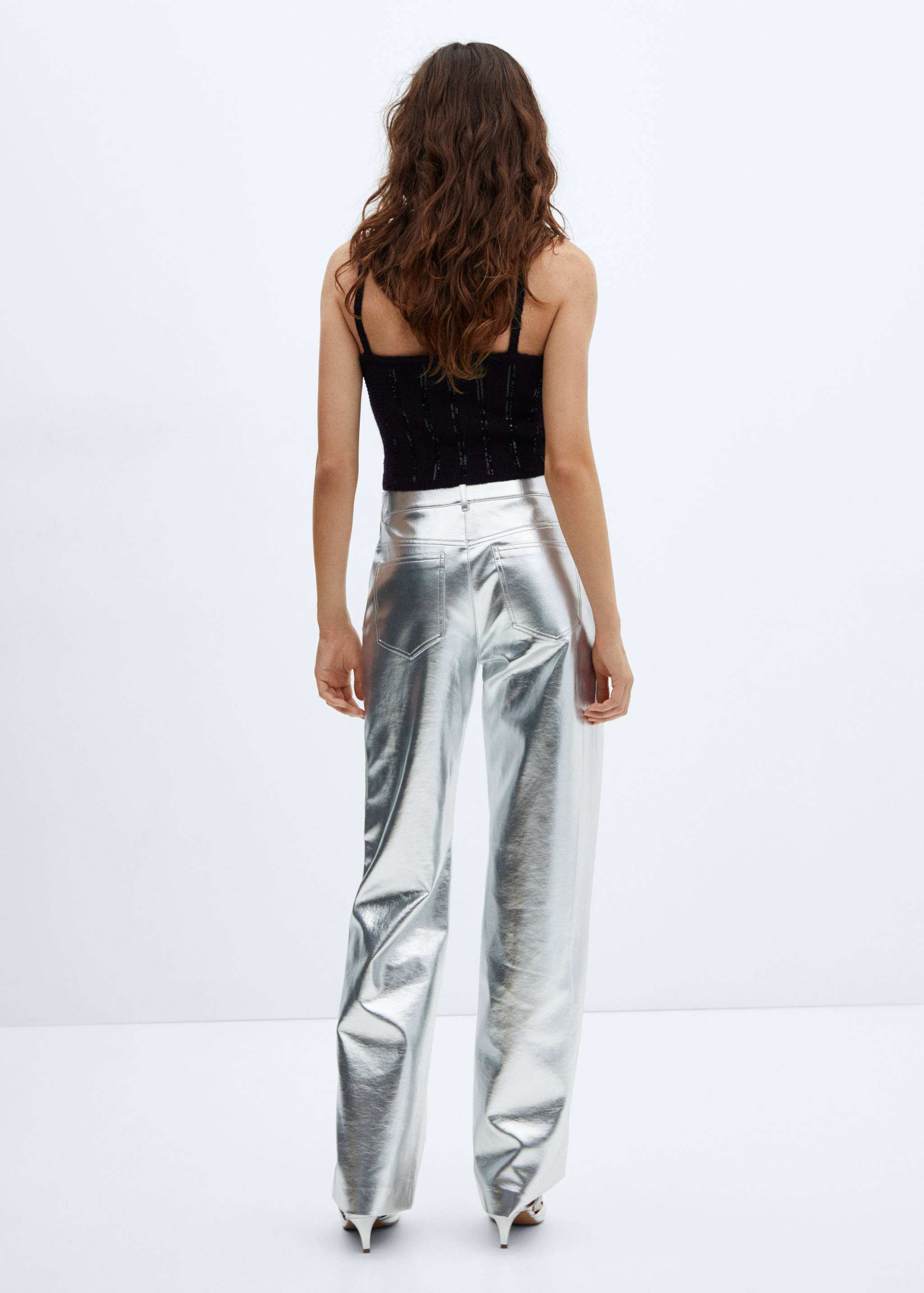 Sequins knit top - Reverse of the article