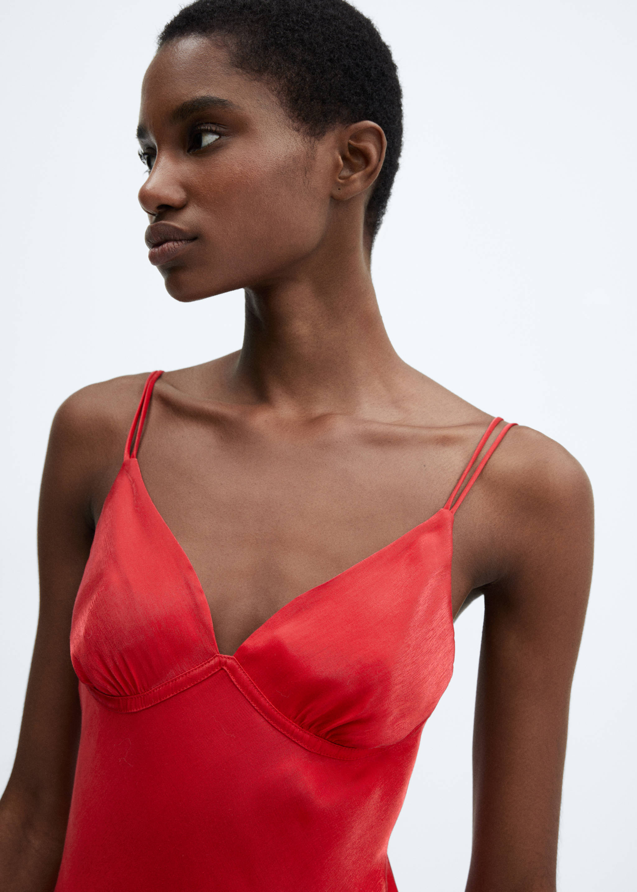Vestido lencero satinado - Detalle del artículo 1