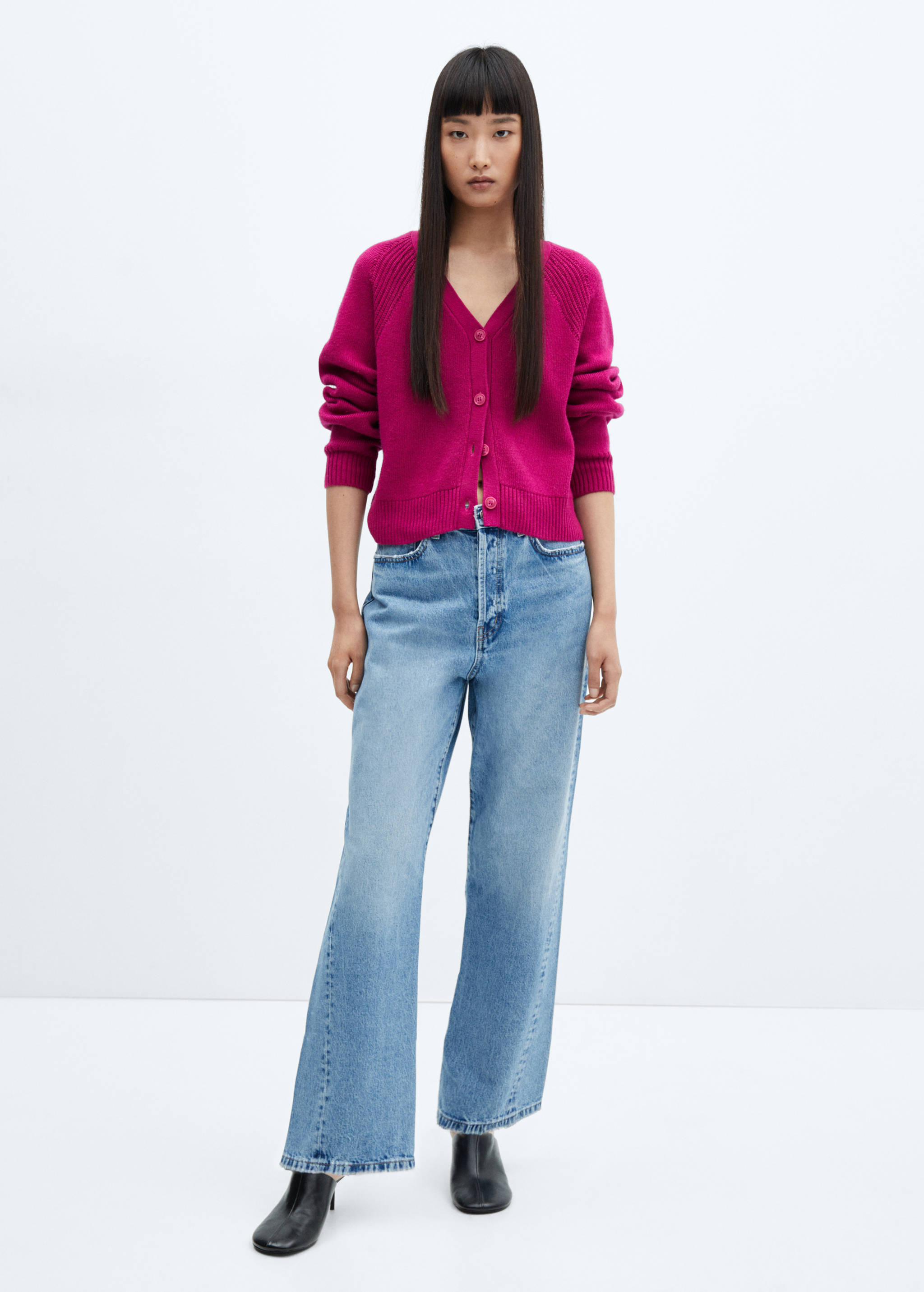 Button knit cardigan - General plane