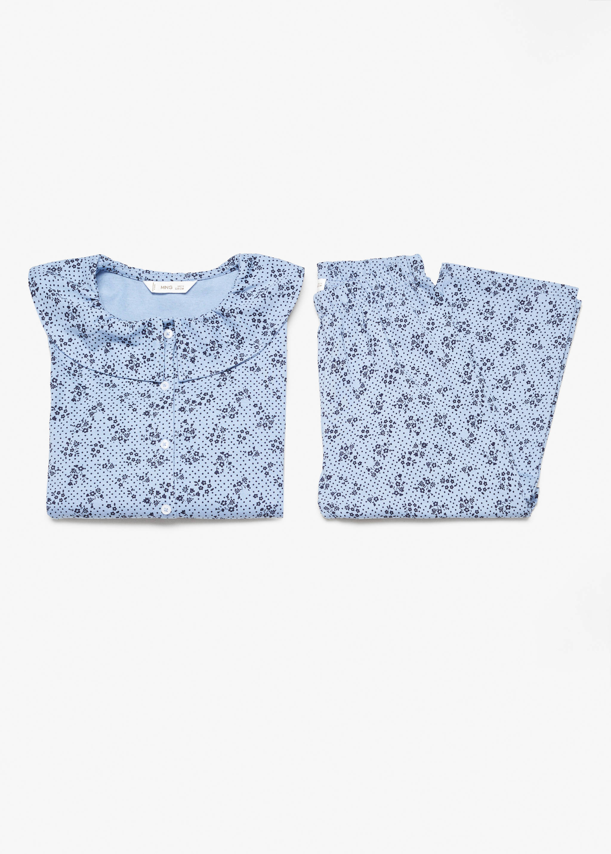 Cotton printed long pyjamas - Details of the article 8