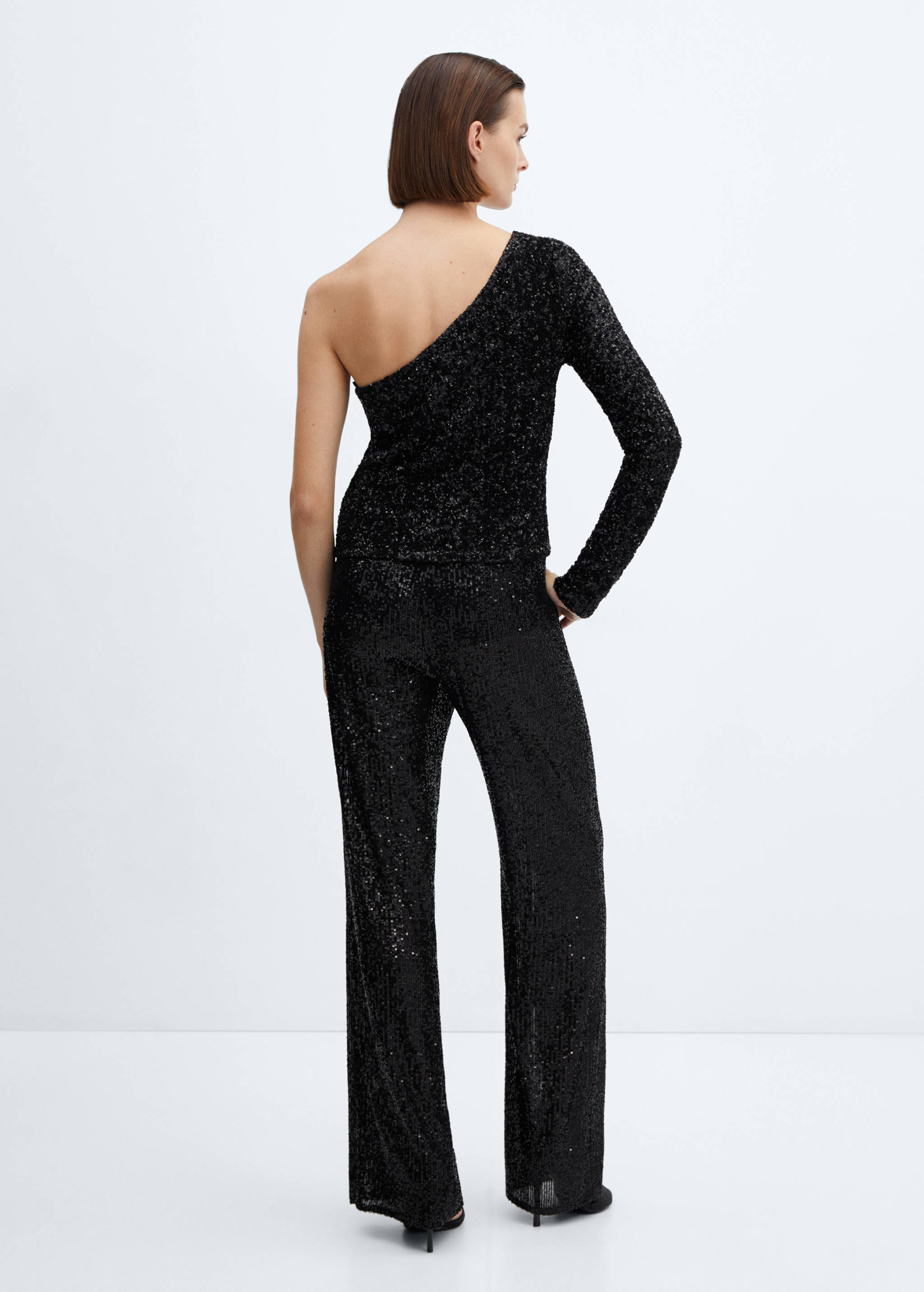 Top asimétrico lentejuelas - Reverso del artículo