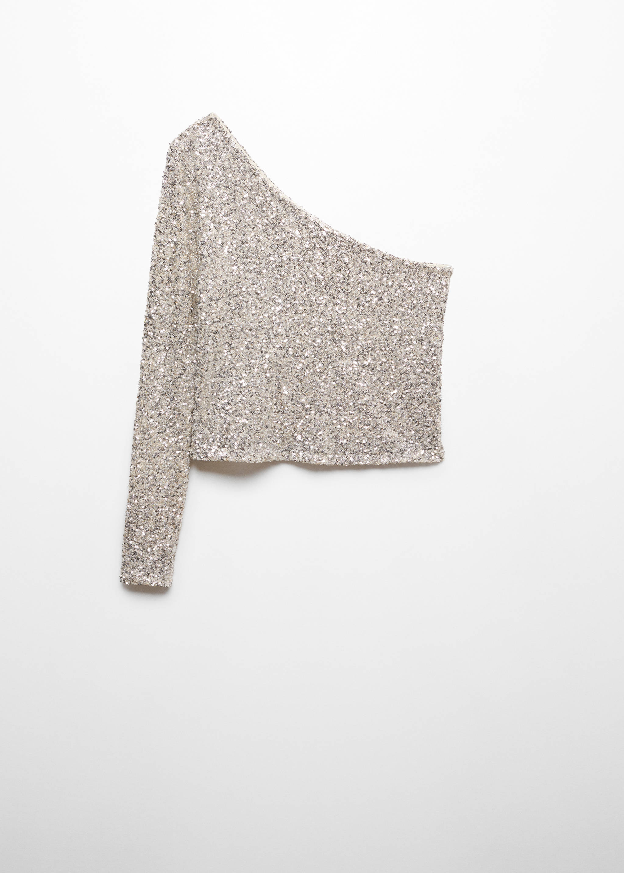 Top asimétrico lentejuelas - Artículo sin modelo