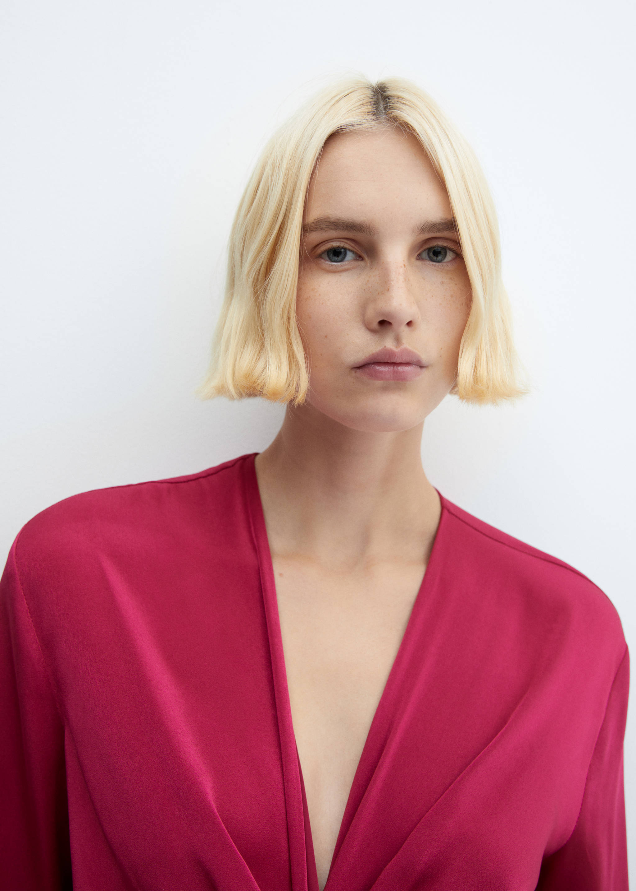 Φόρεμα σατέν δέσιμο - Λεπτομέρεια του προϊόντος 1