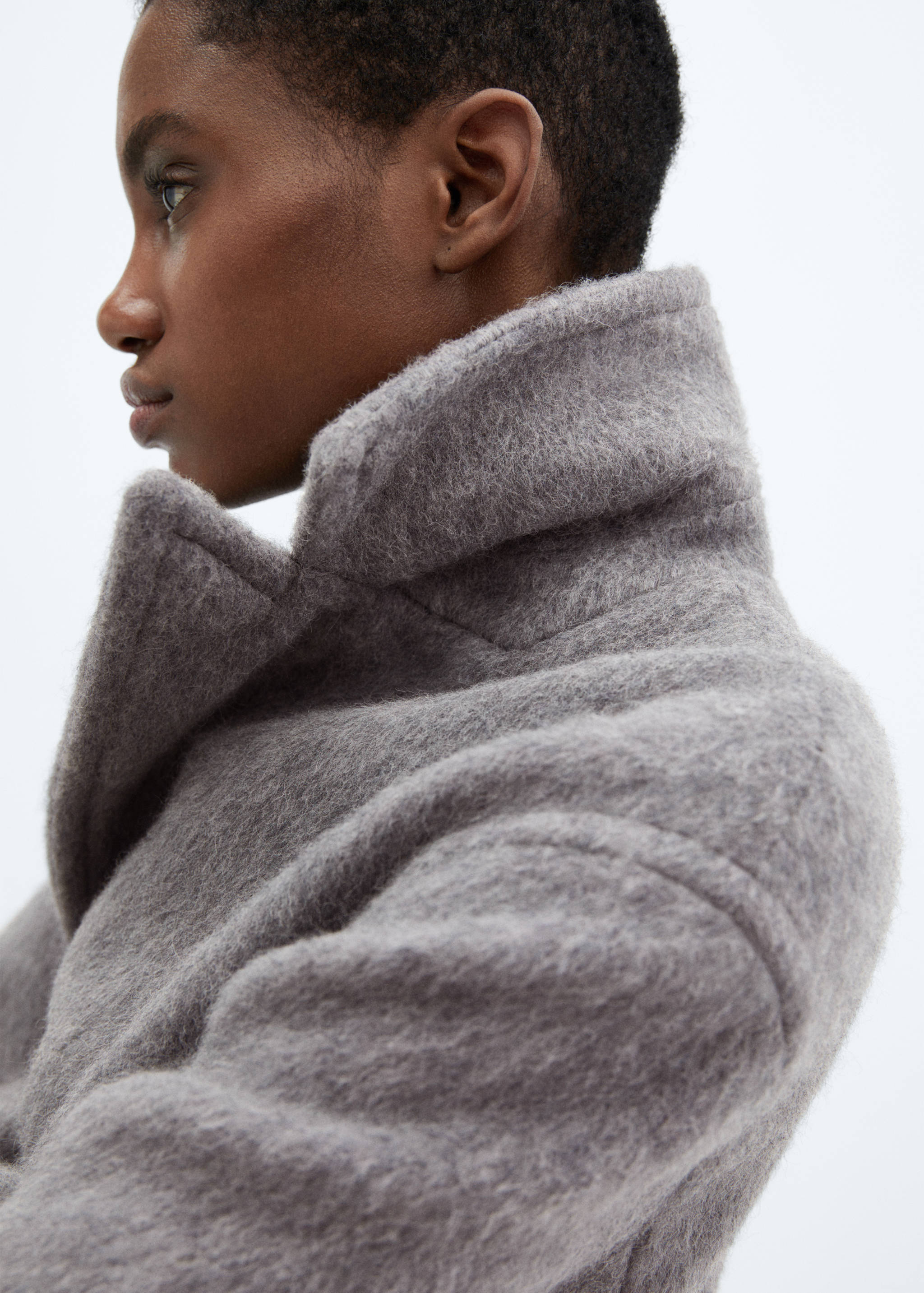 Double-breasted wool coat - Details of the article 4