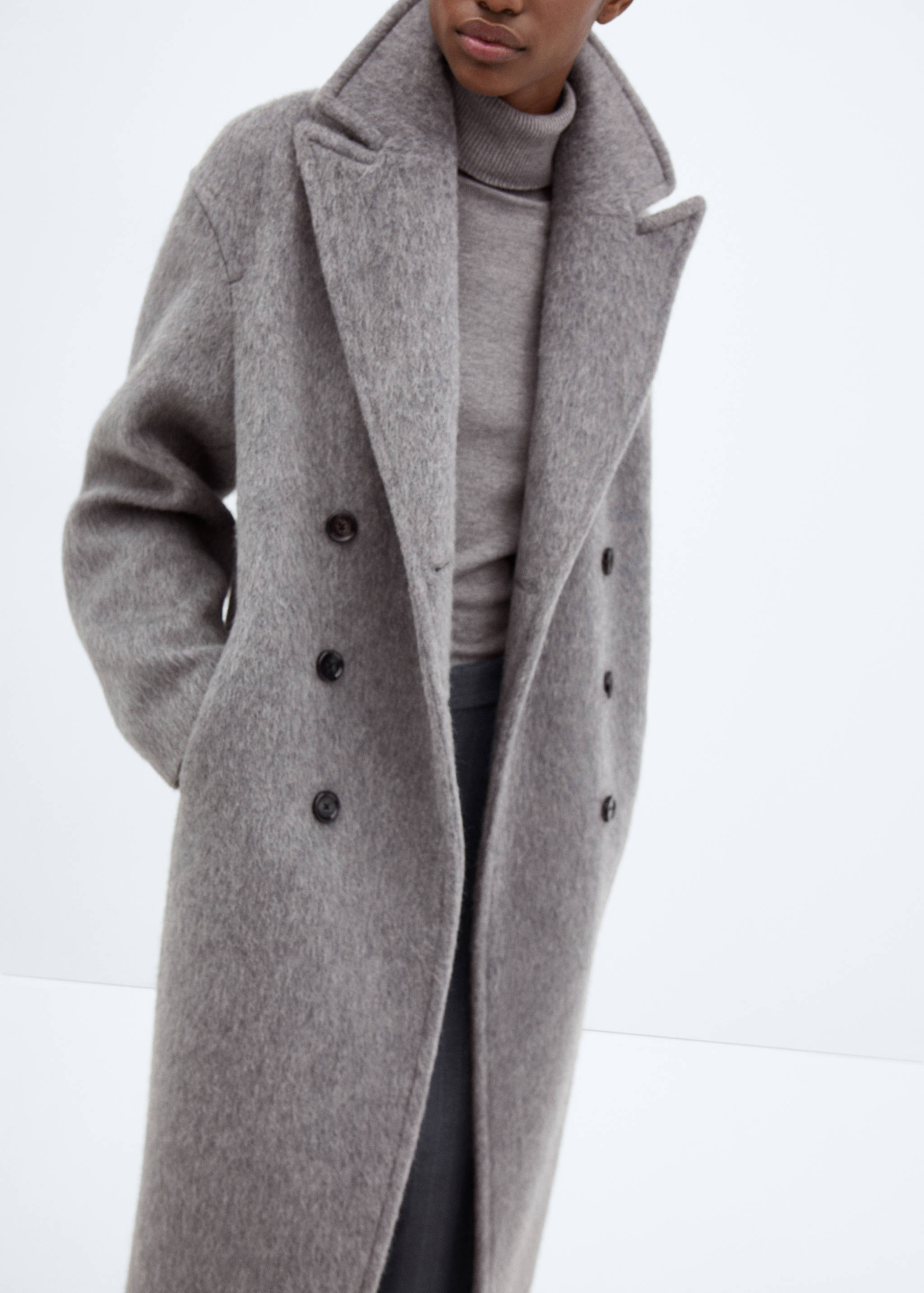 Double-breasted wool coat - Details of the article 6