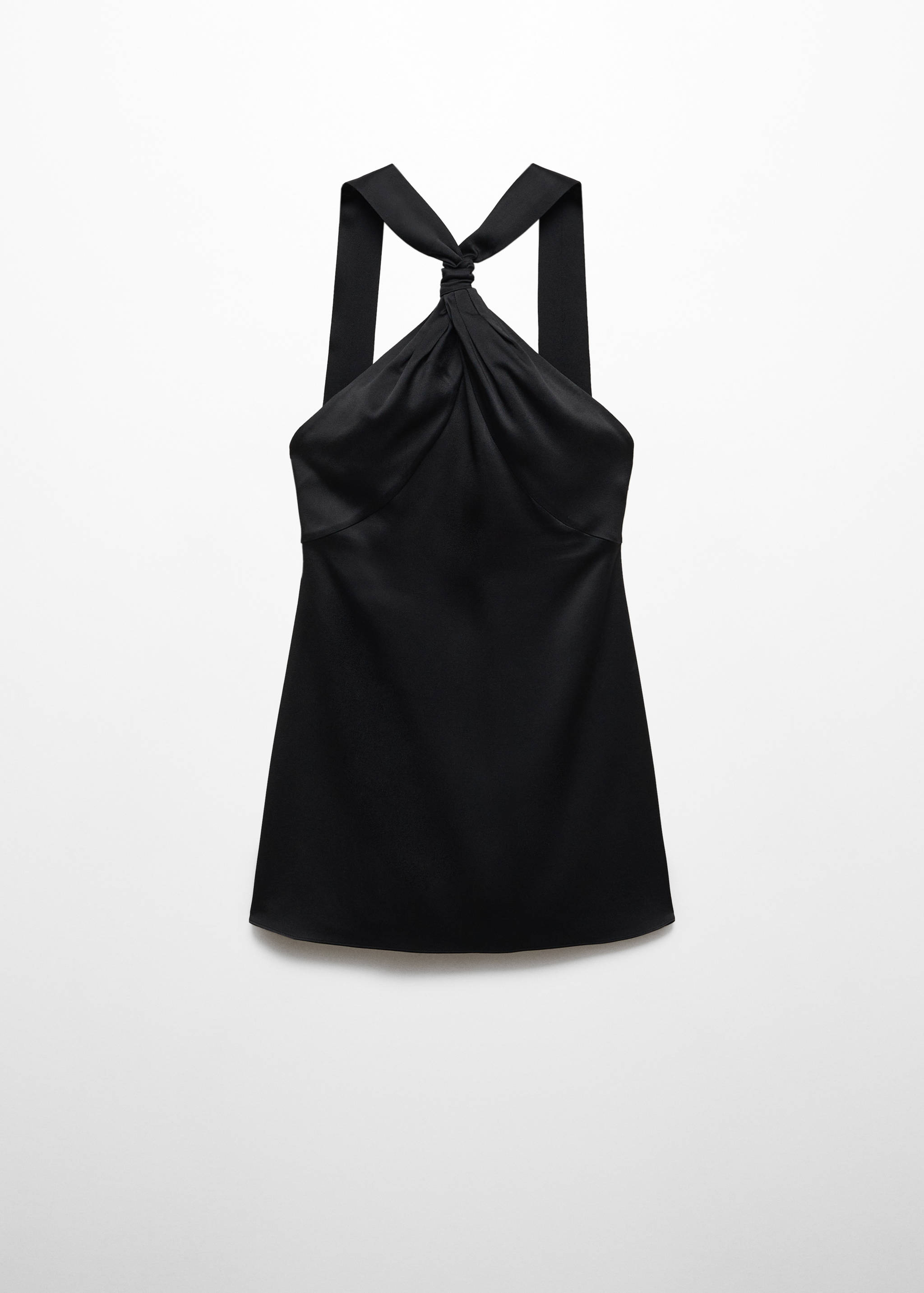 Vestido satinado nudo - Artículo sin modelo