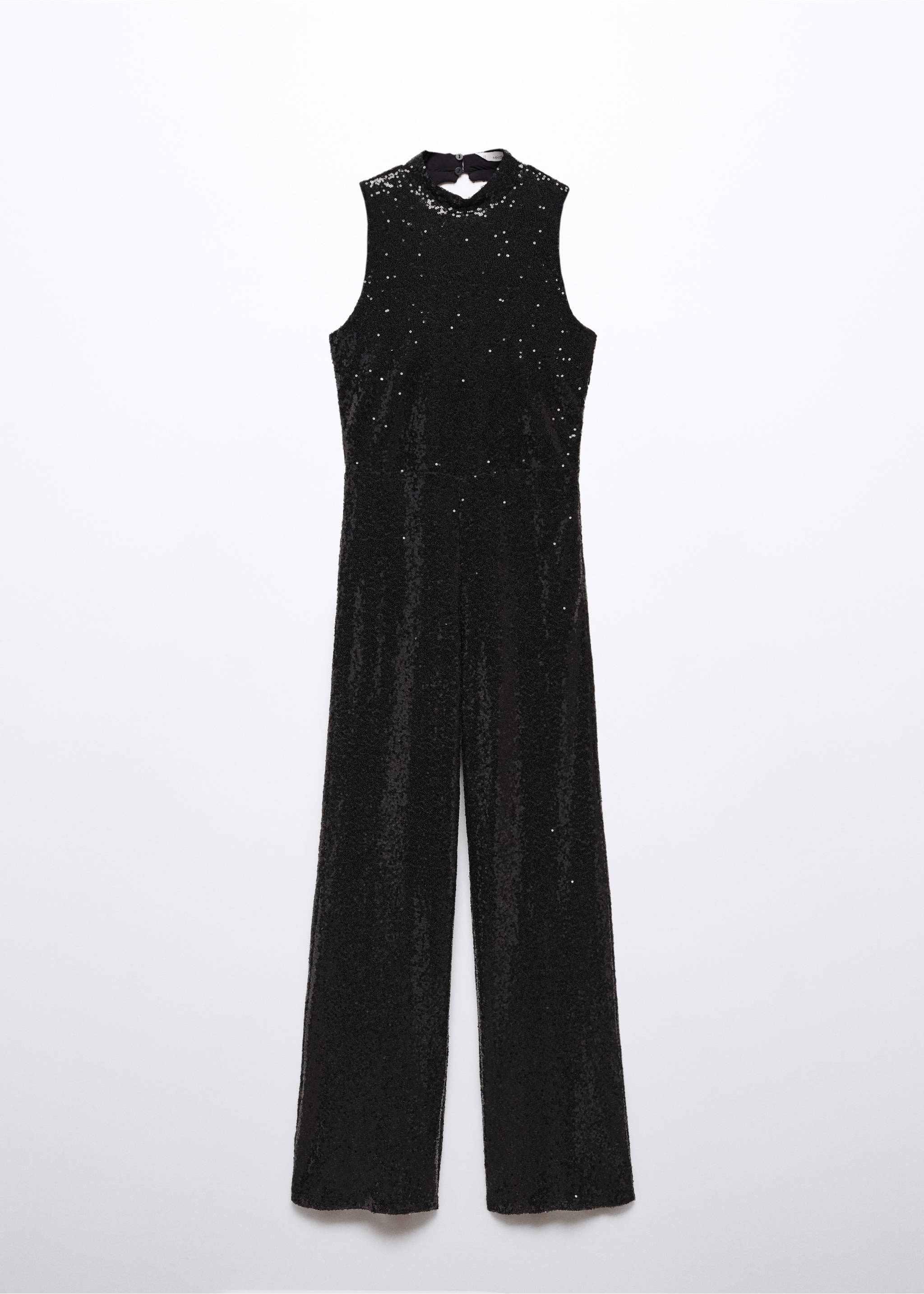 Sequins long jumpsuit - Article without model, Black. Ref: 57089215-00.
