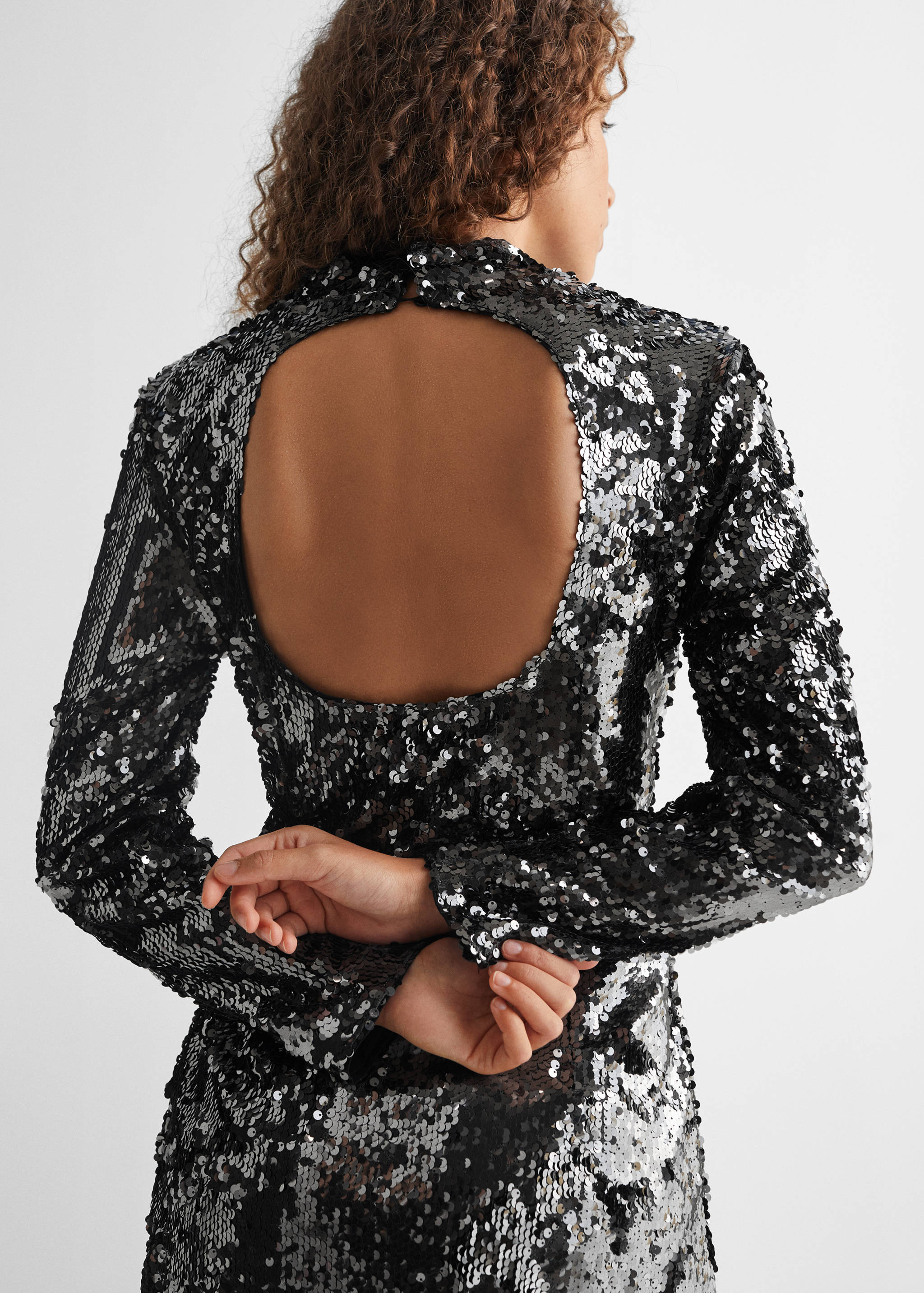 Sequined halter neck dress - Details of the article 6