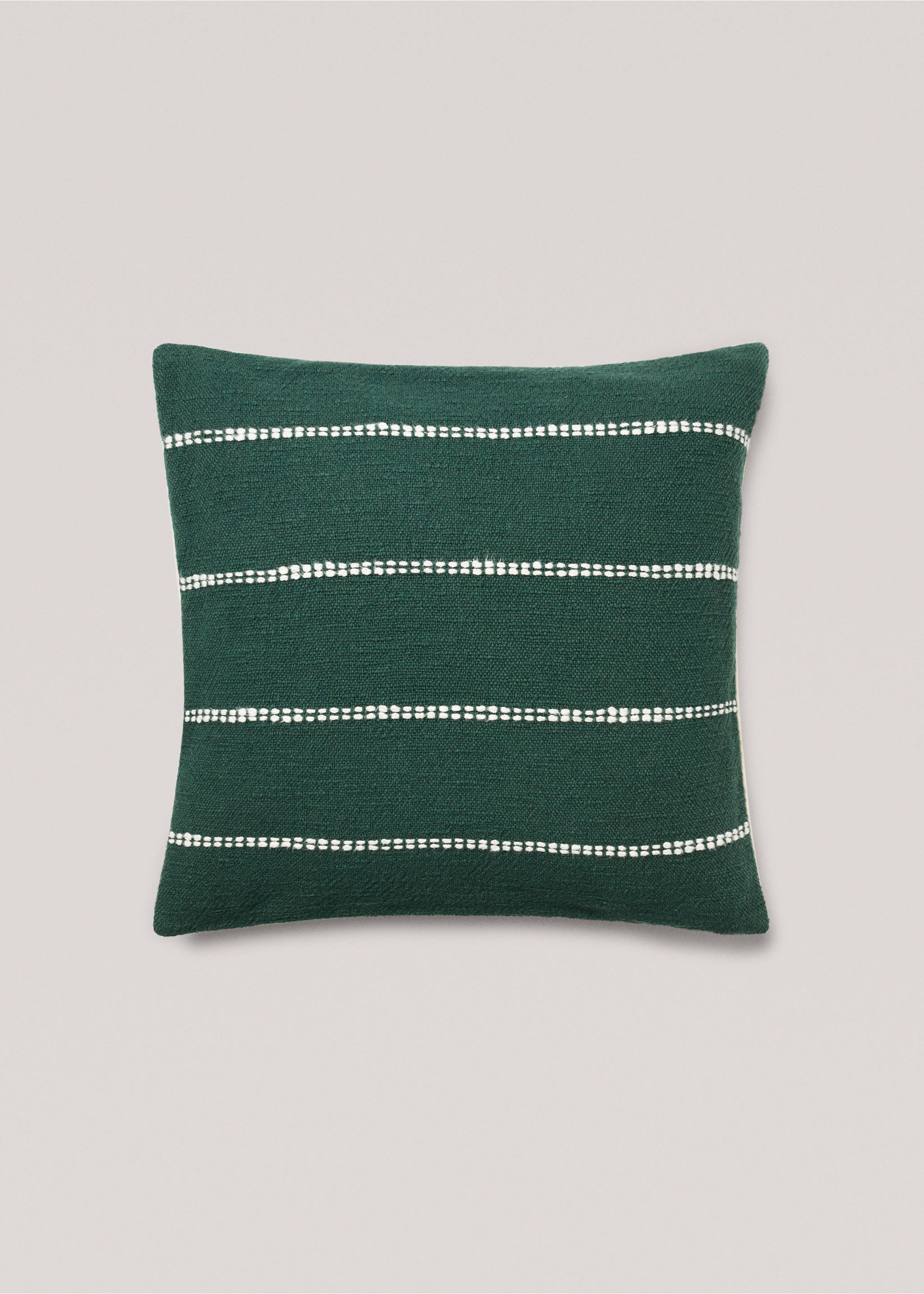Stitch cushion cover 50x50cm - Article without model, Dark Green. Ref: 57089220-00.