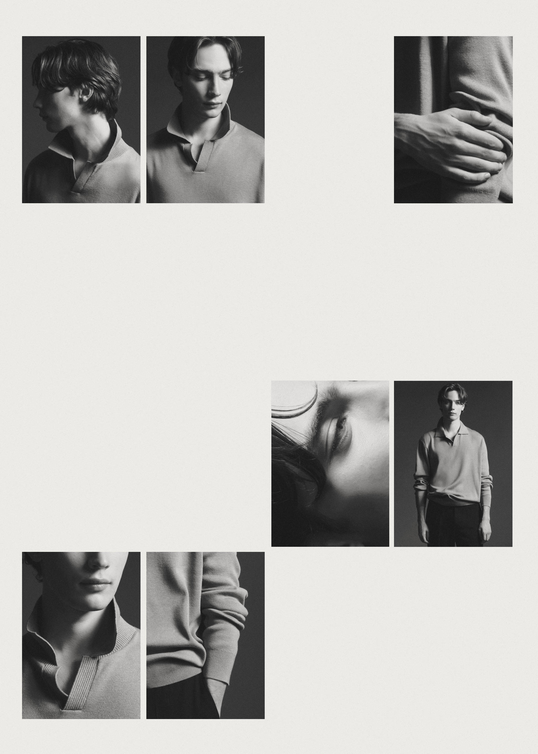 Polo collar wool sweater - Details of the article 6