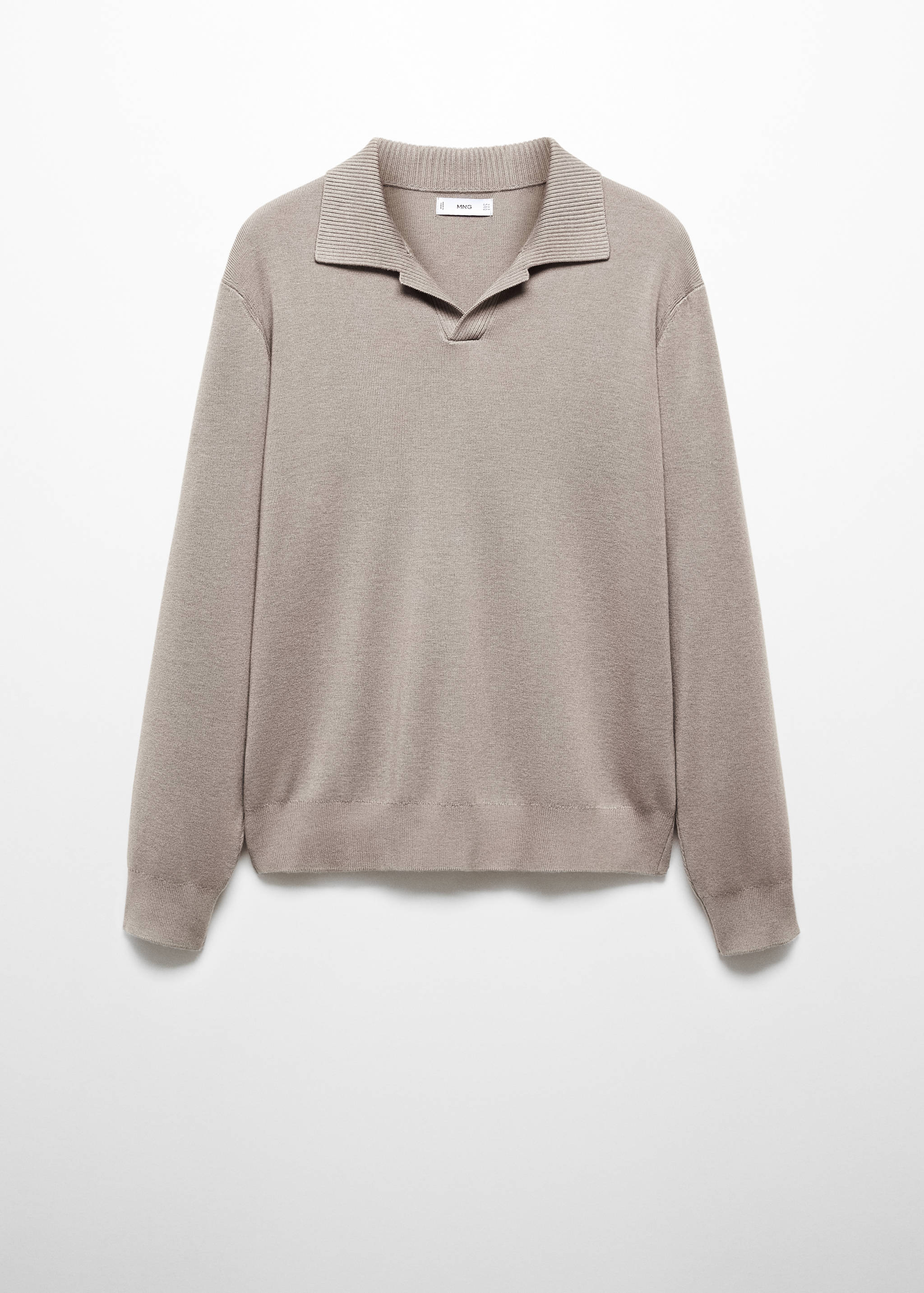 Polo collar wool sweater - Article without model