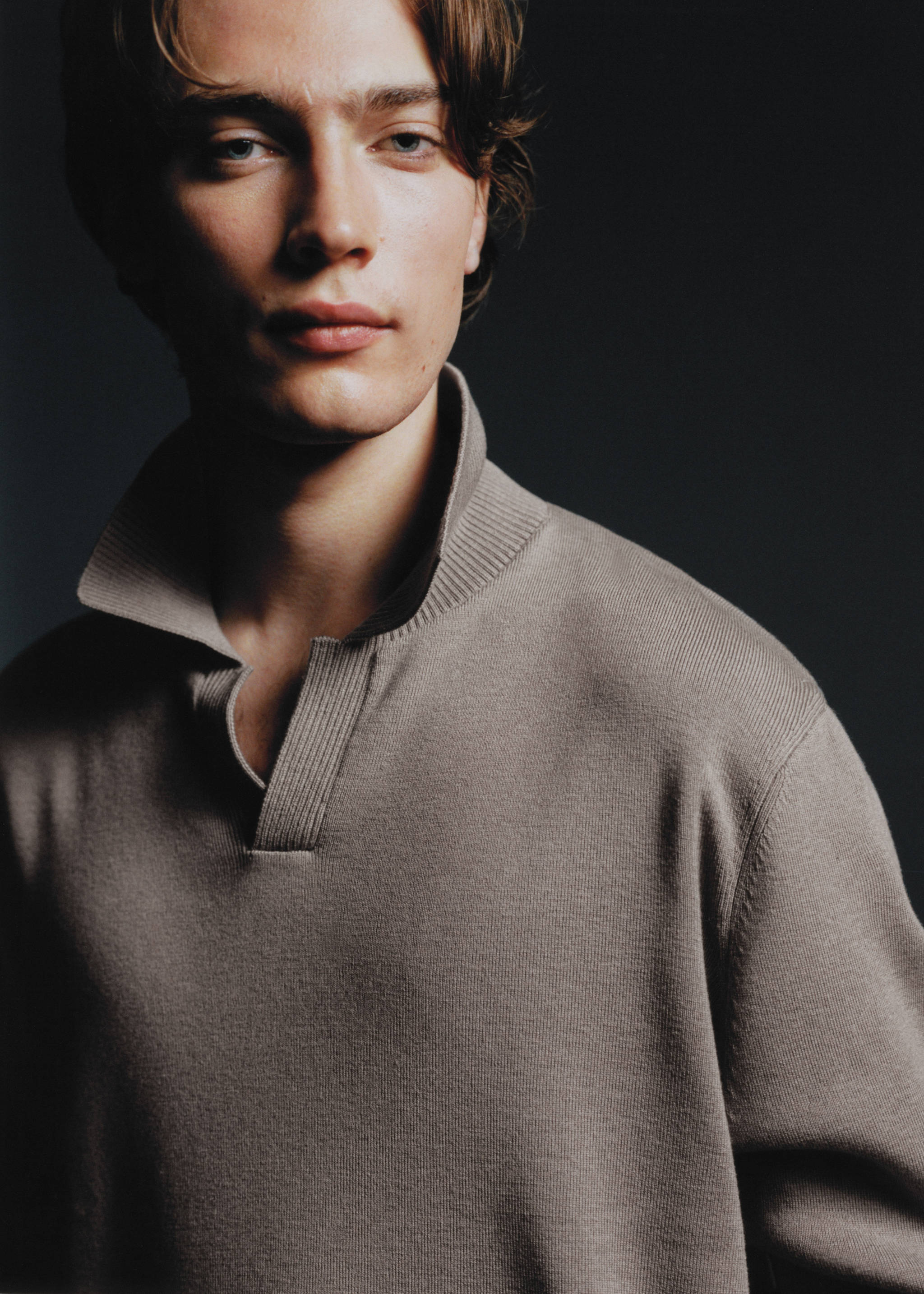 Polo collar wool sweater - Details of the article 5
