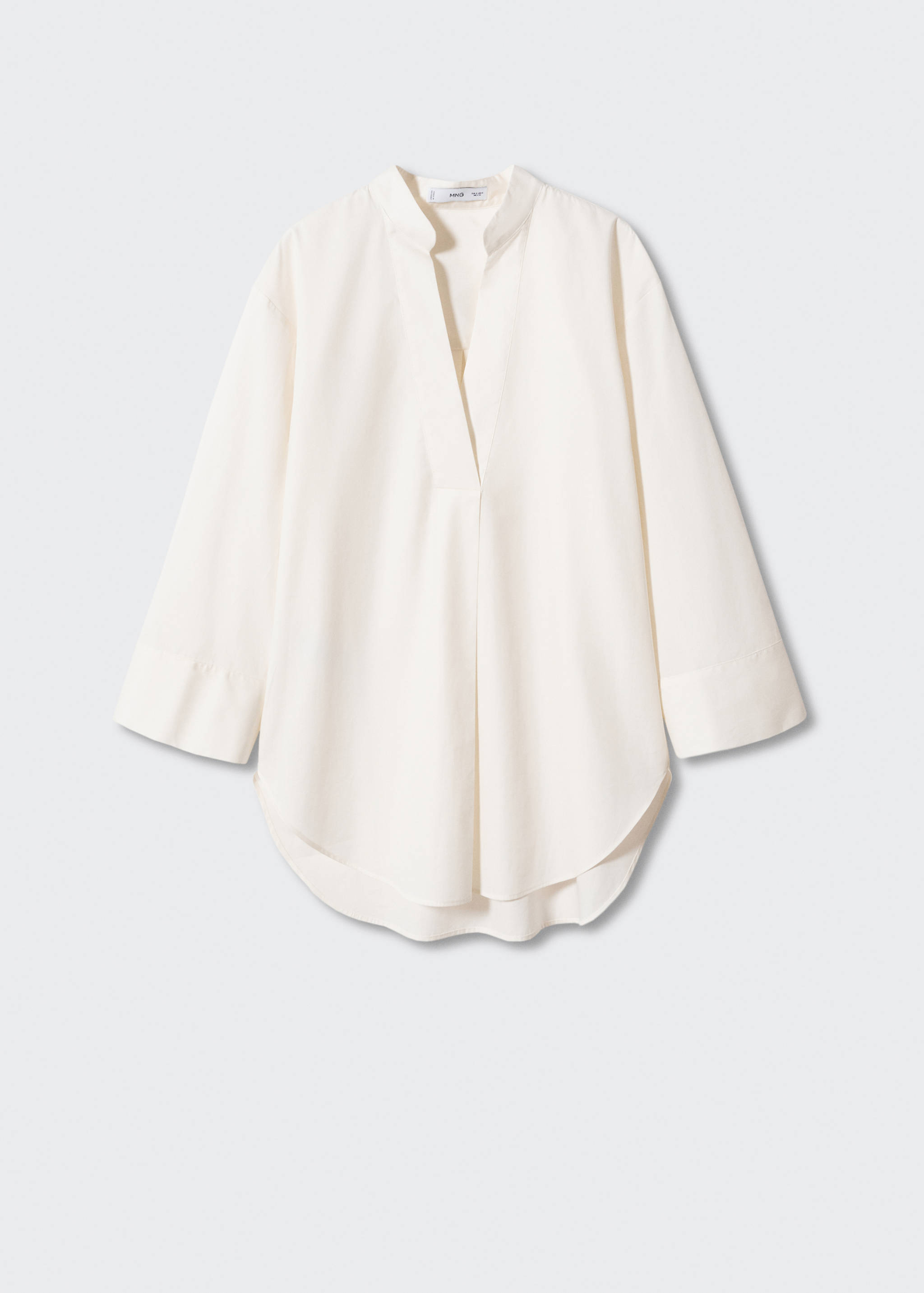 Blouse oversize col V - Article sans modèle
