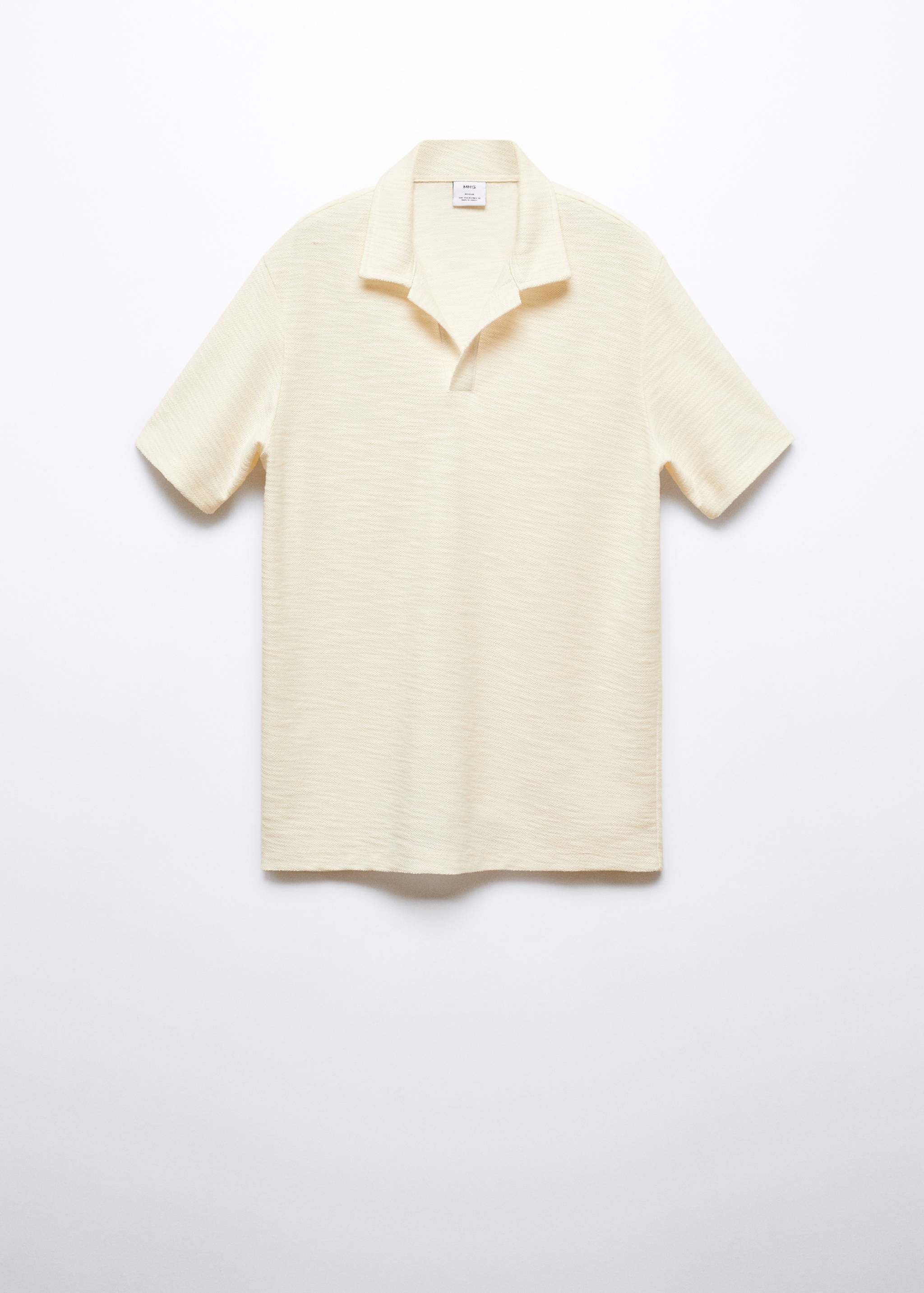 Strukturiertes Poloshirt mit Bowling-Kragen - Artikel ohne Model