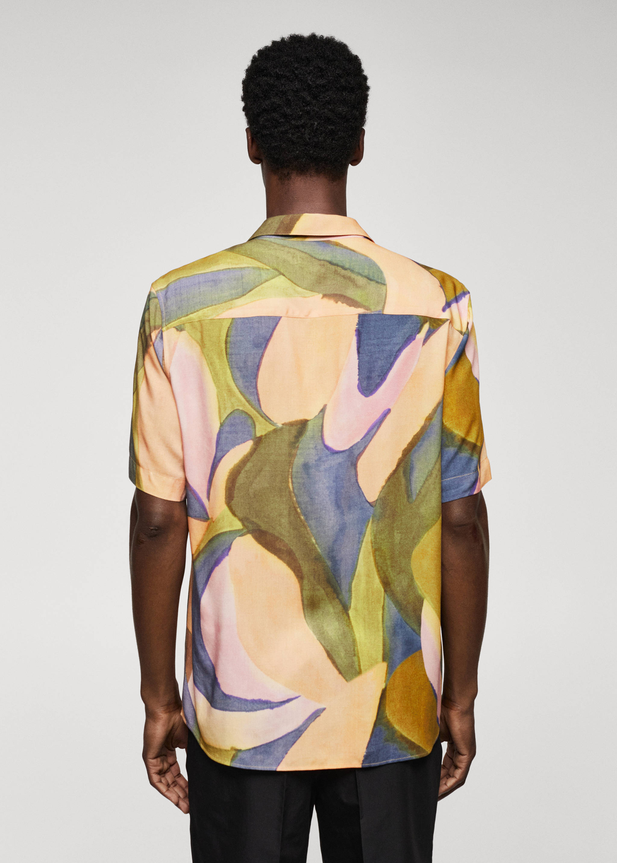 Chemise imprimée manches courtes - Verso de l’article