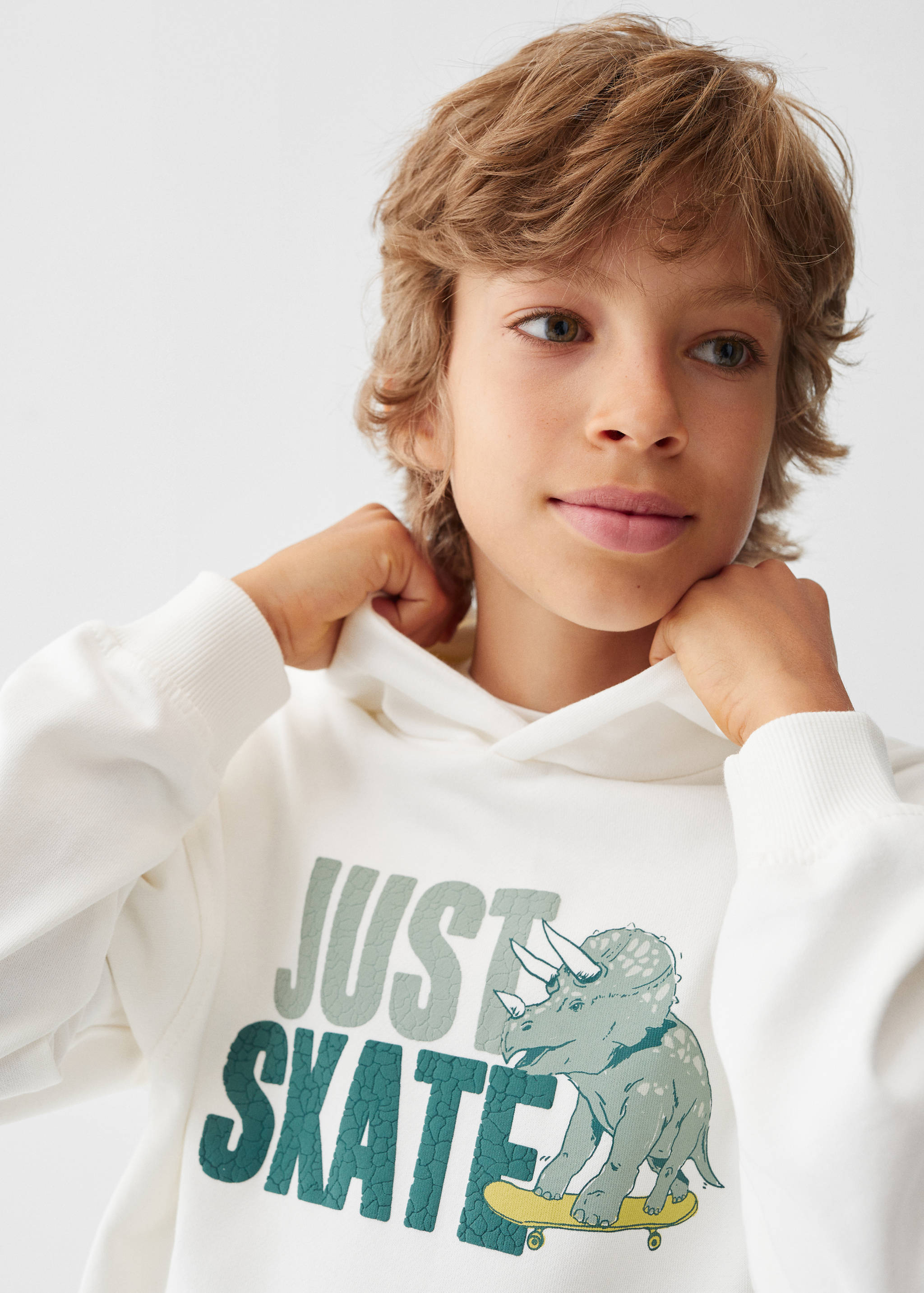 Gemustertes Baumwoll-Sweatshirt - Detail des Artikels 1