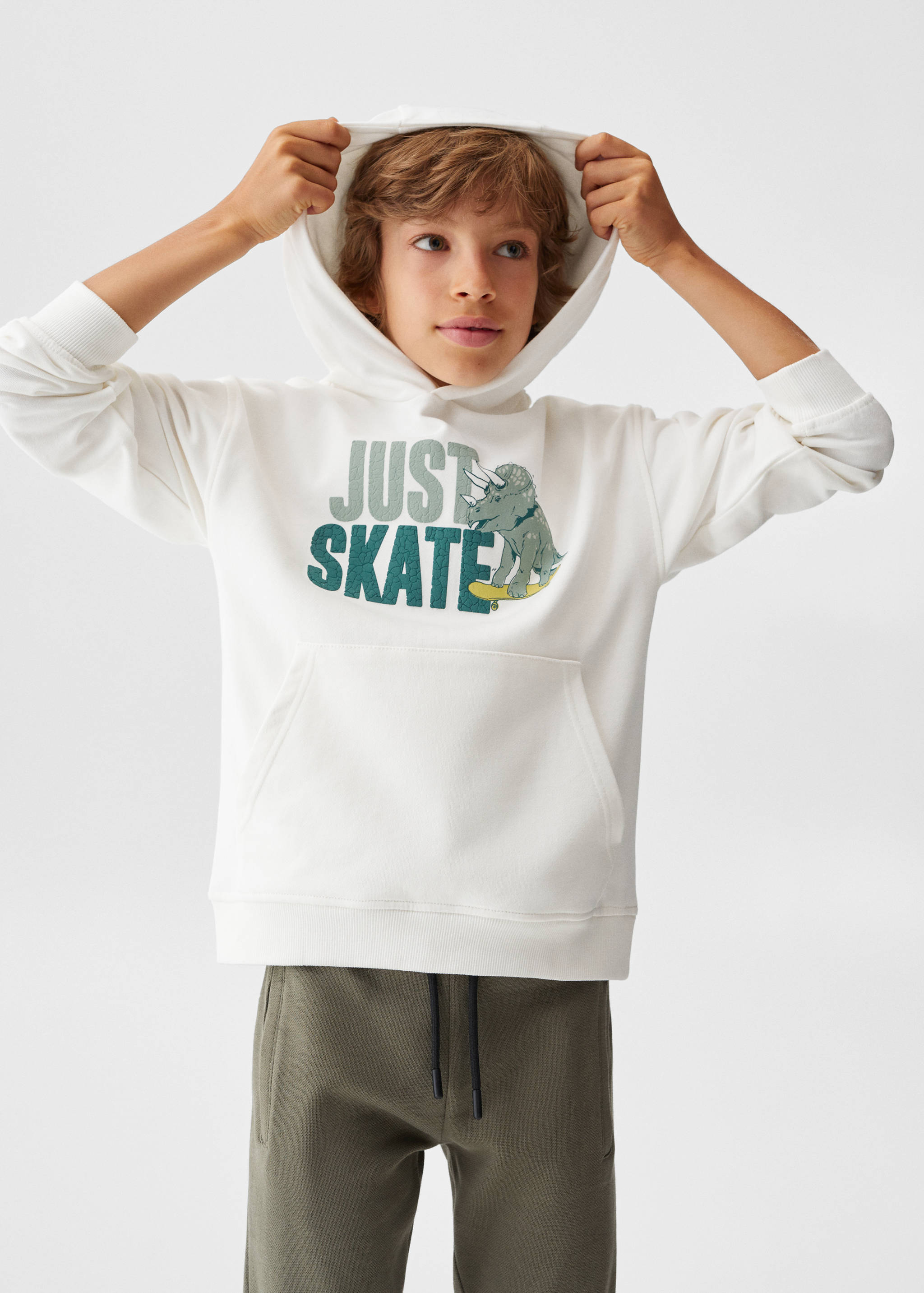 Gemustertes Baumwoll-Sweatshirt - Detail des Artikels 2