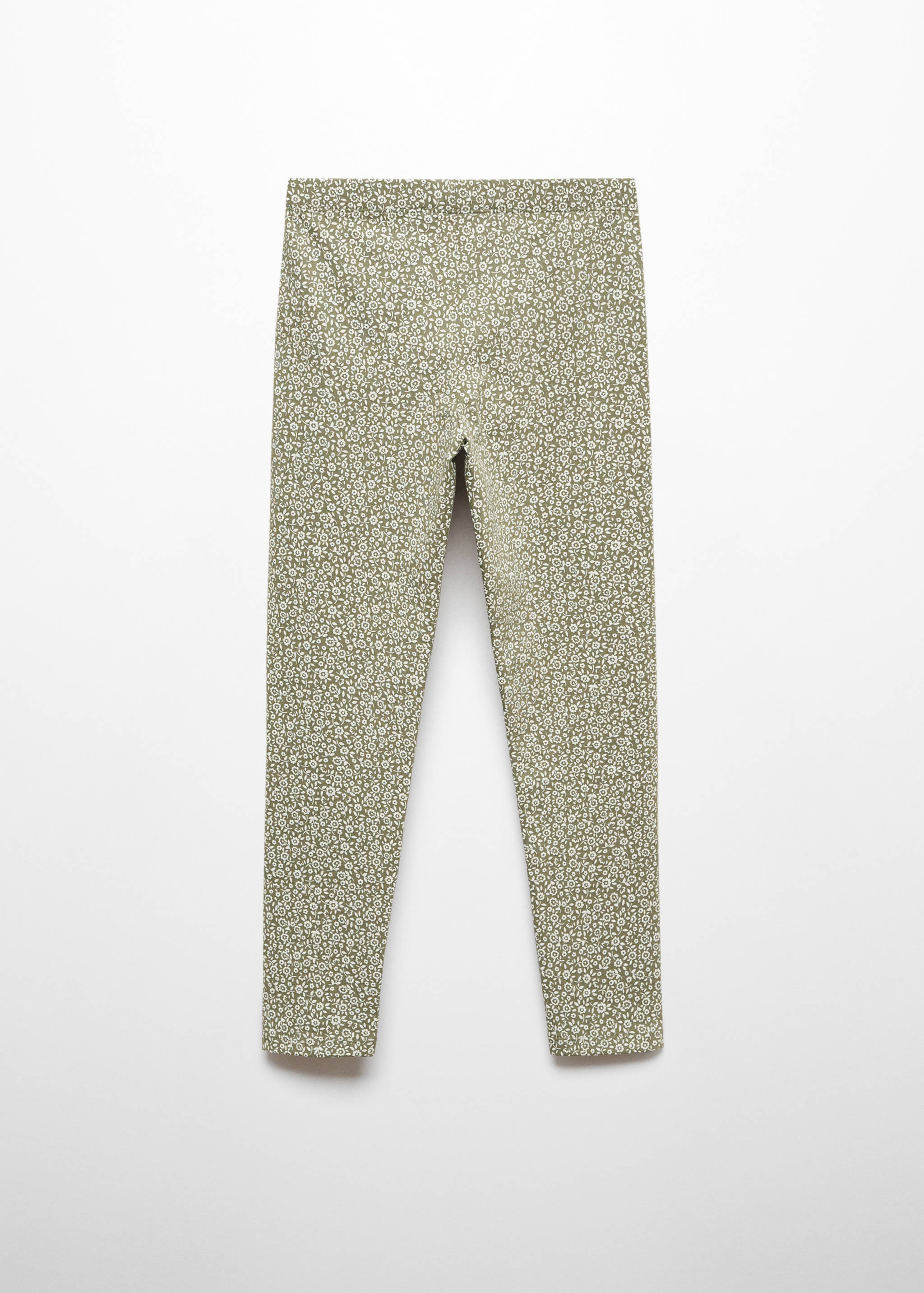 Printed cotton leggings - Reverse of the article