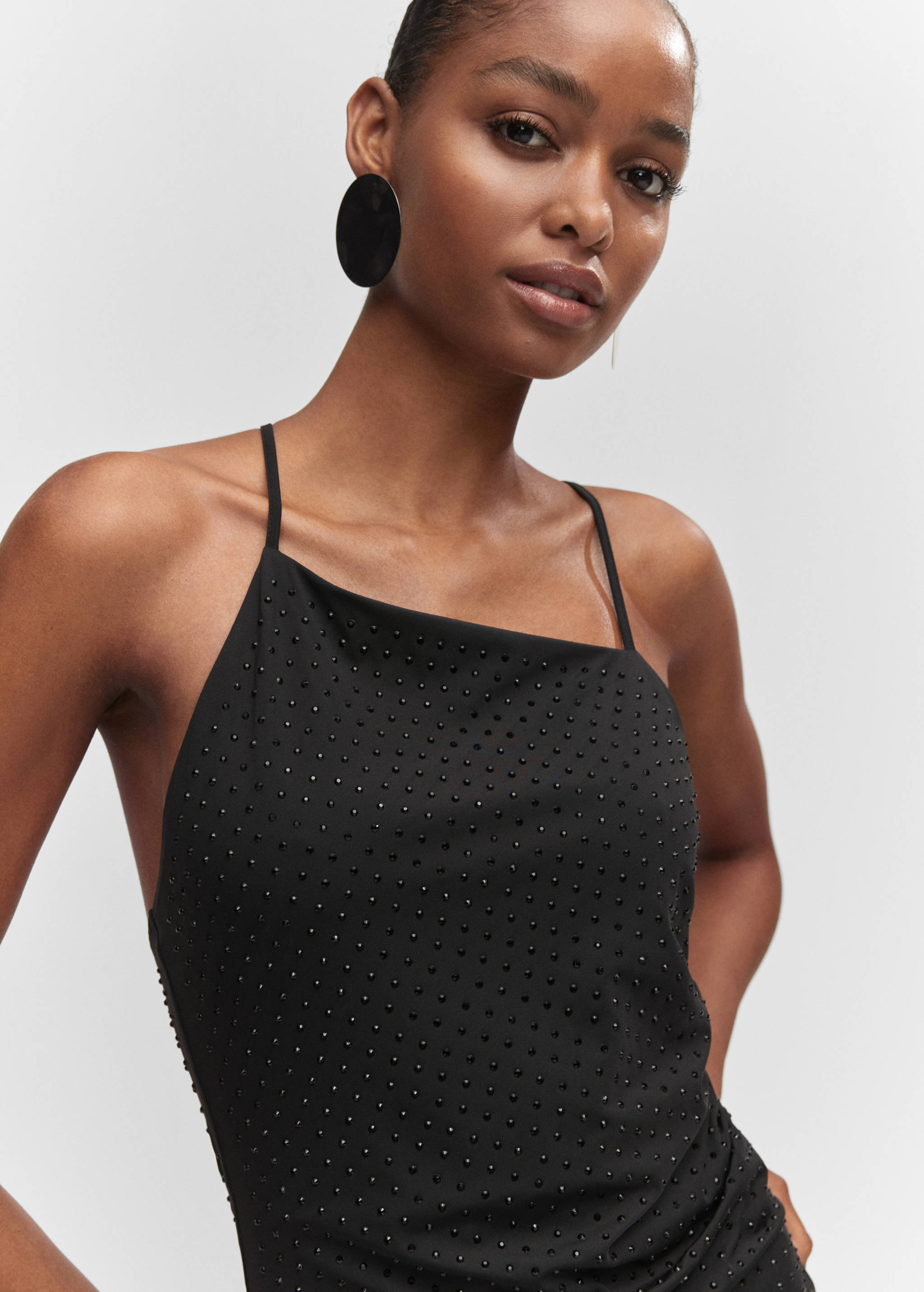 Rochie cu strasuri asimetrică - Detaliu al articolului 1