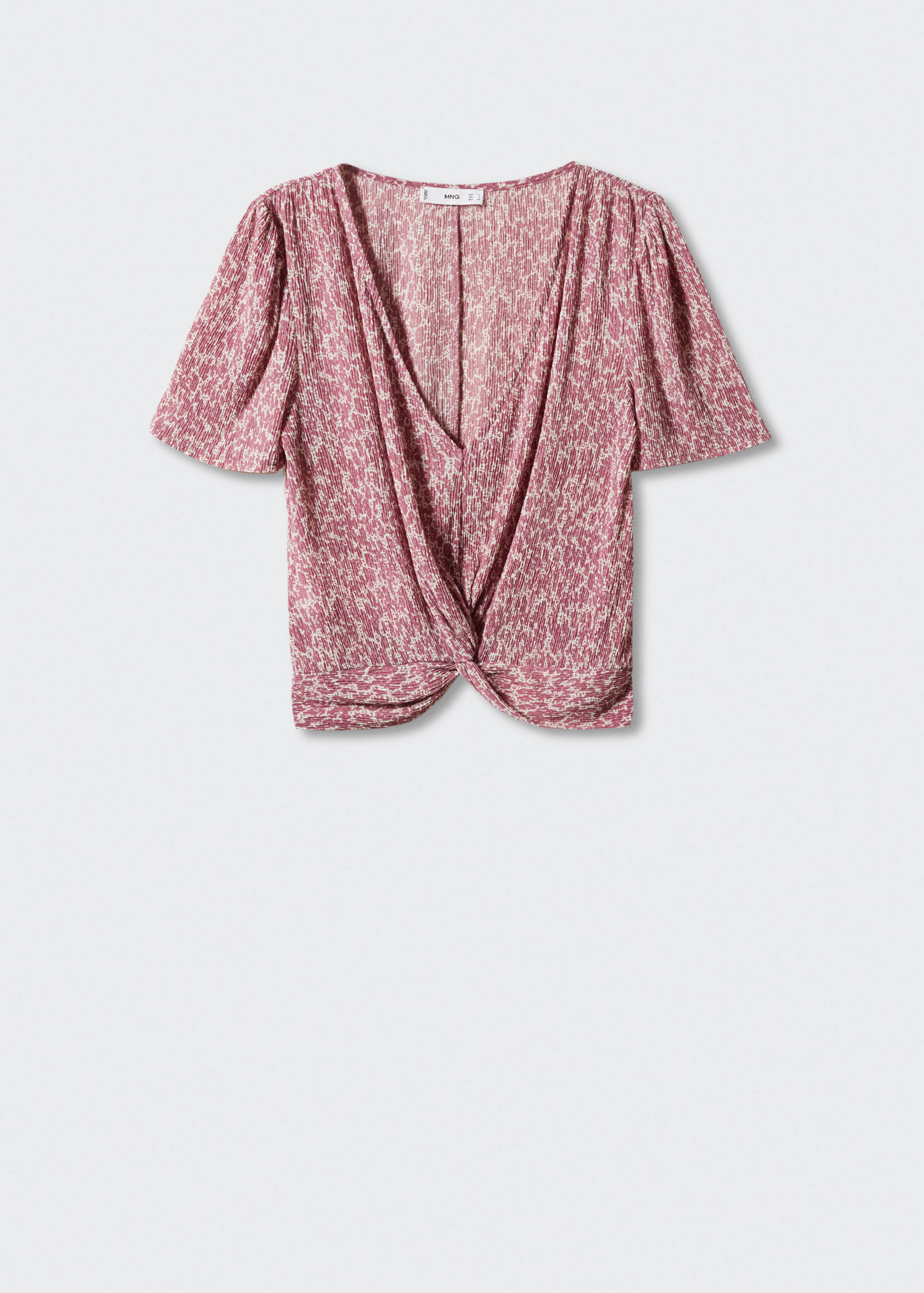 Blouse texturée nœud - Article sans modèle