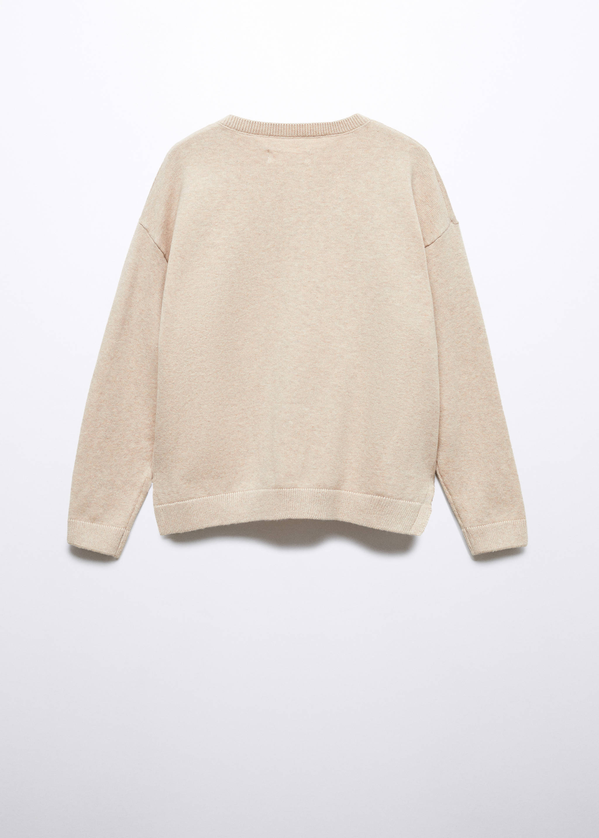 Cardigan de malha de algodão - Verso do artigo