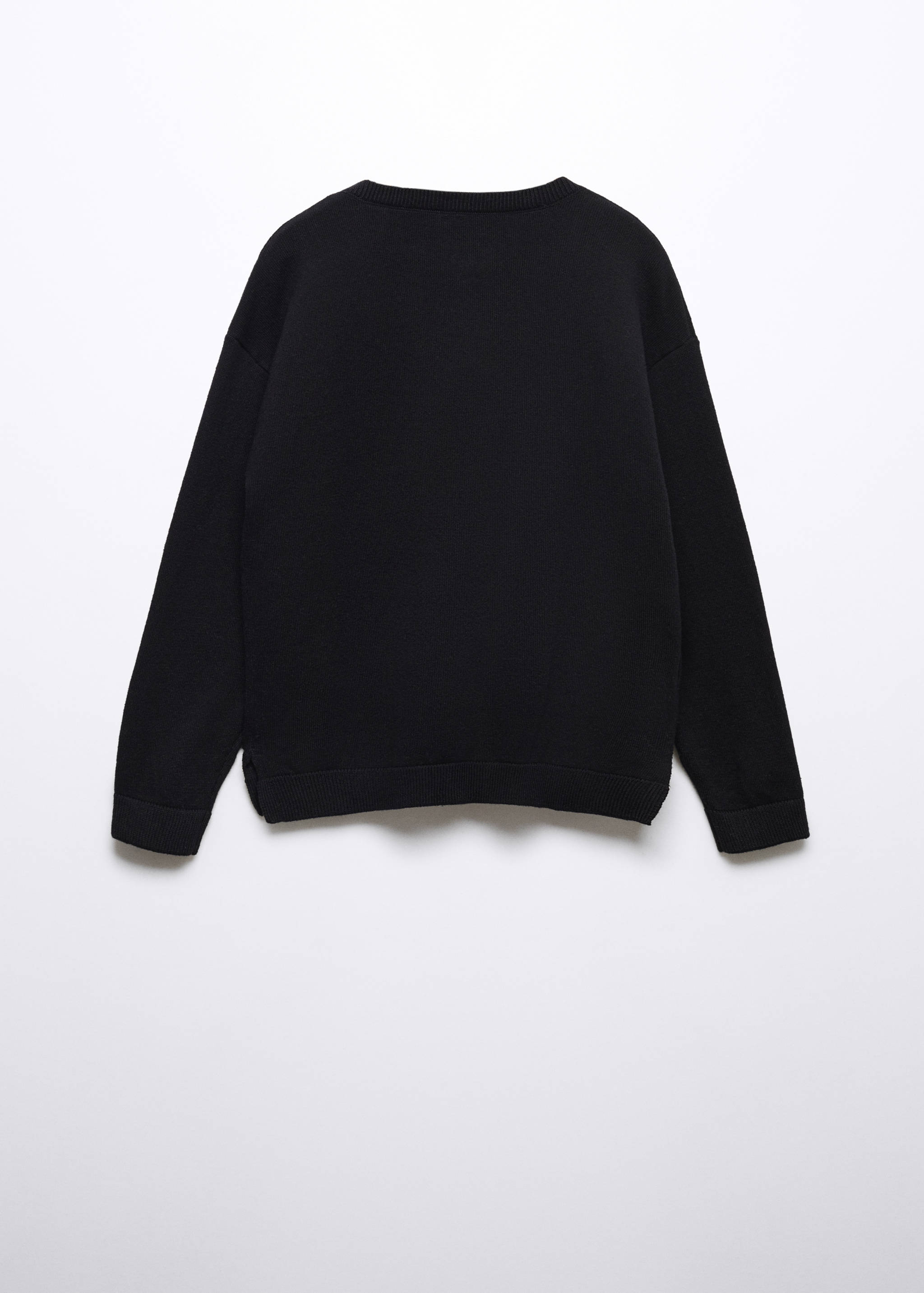 Cardigan de malha de algodão - Verso do artigo