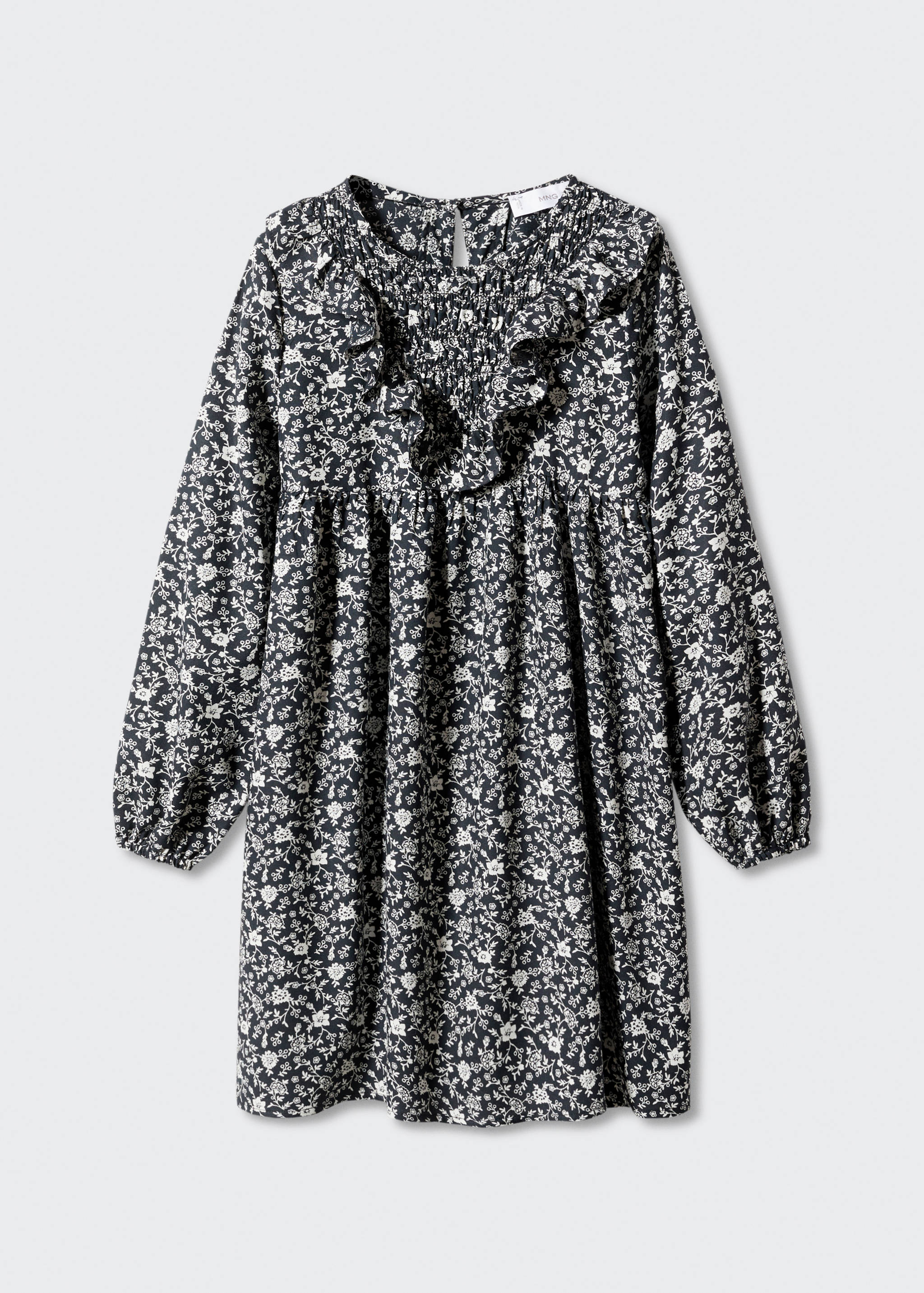 Ruffled printed dress - Article without model