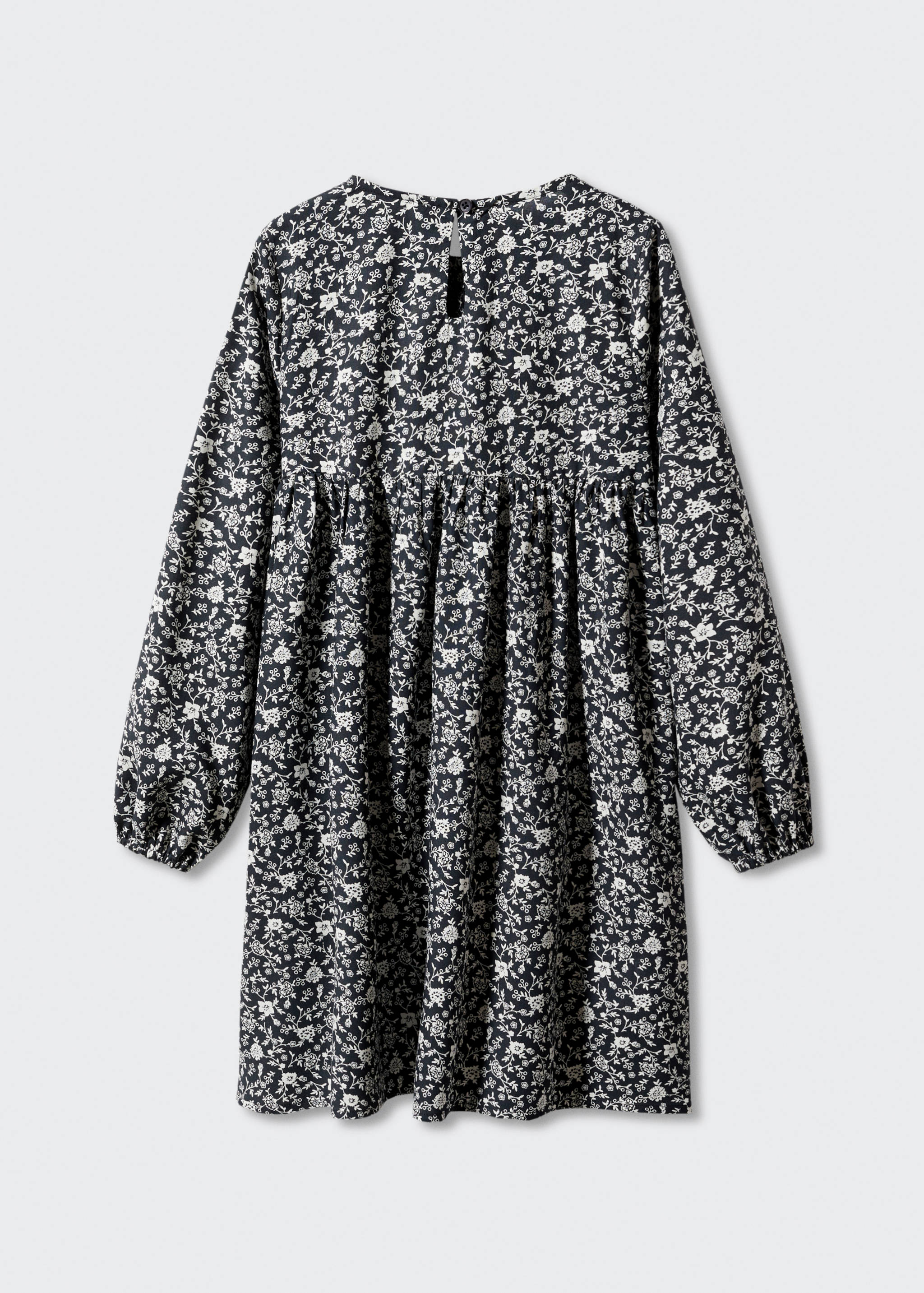 Ruffled printed dress - Reverse of the article