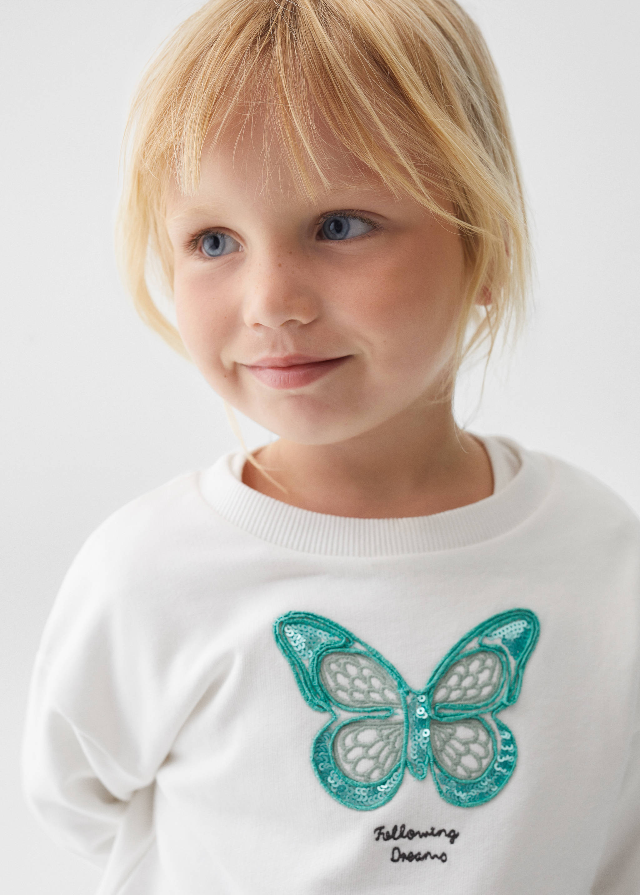 Gemustertes Baumwoll-Sweatshirt - Detail des Artikels 1