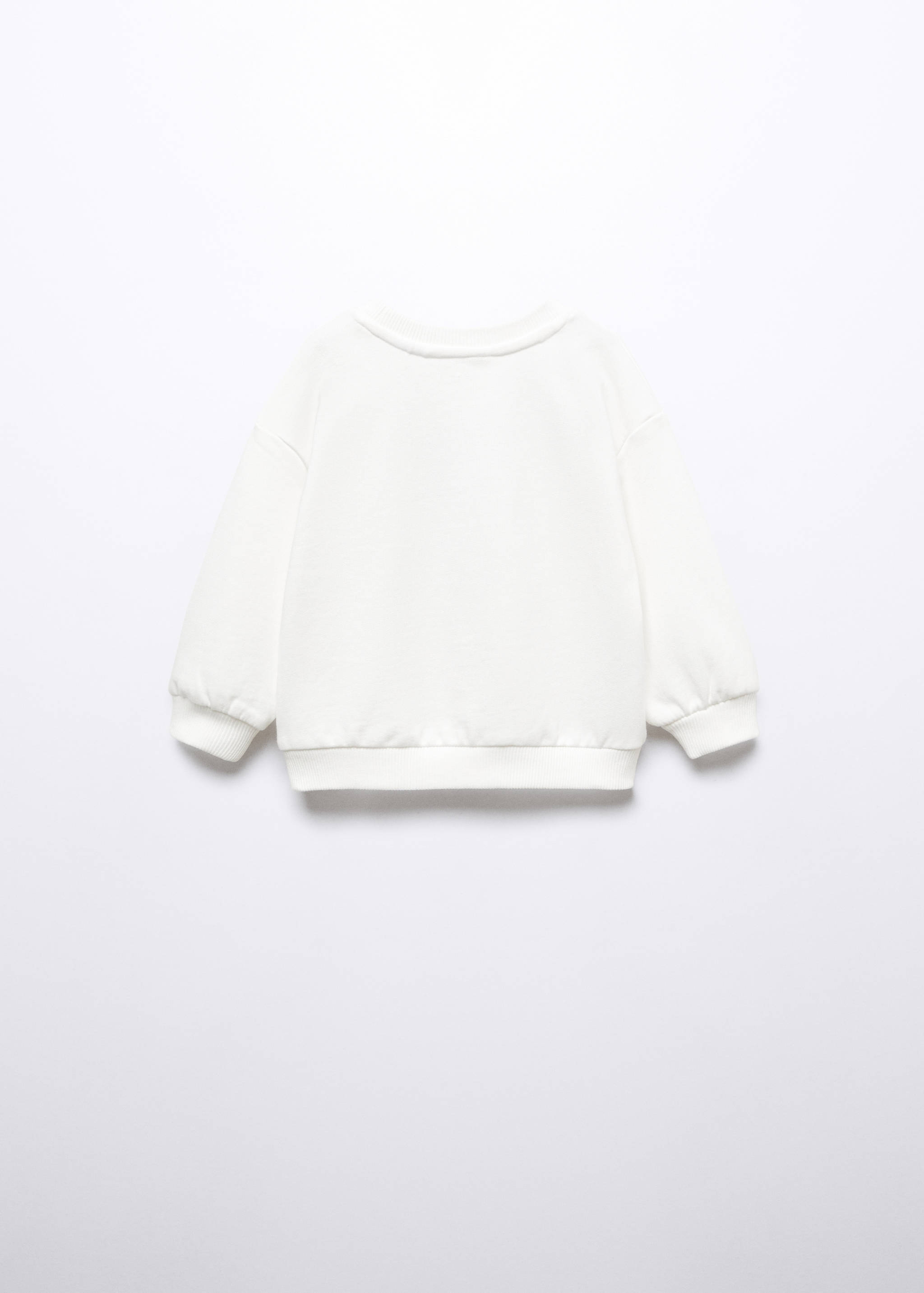 Gemustertes Baumwoll-Sweatshirt - Rückseite des Artikels