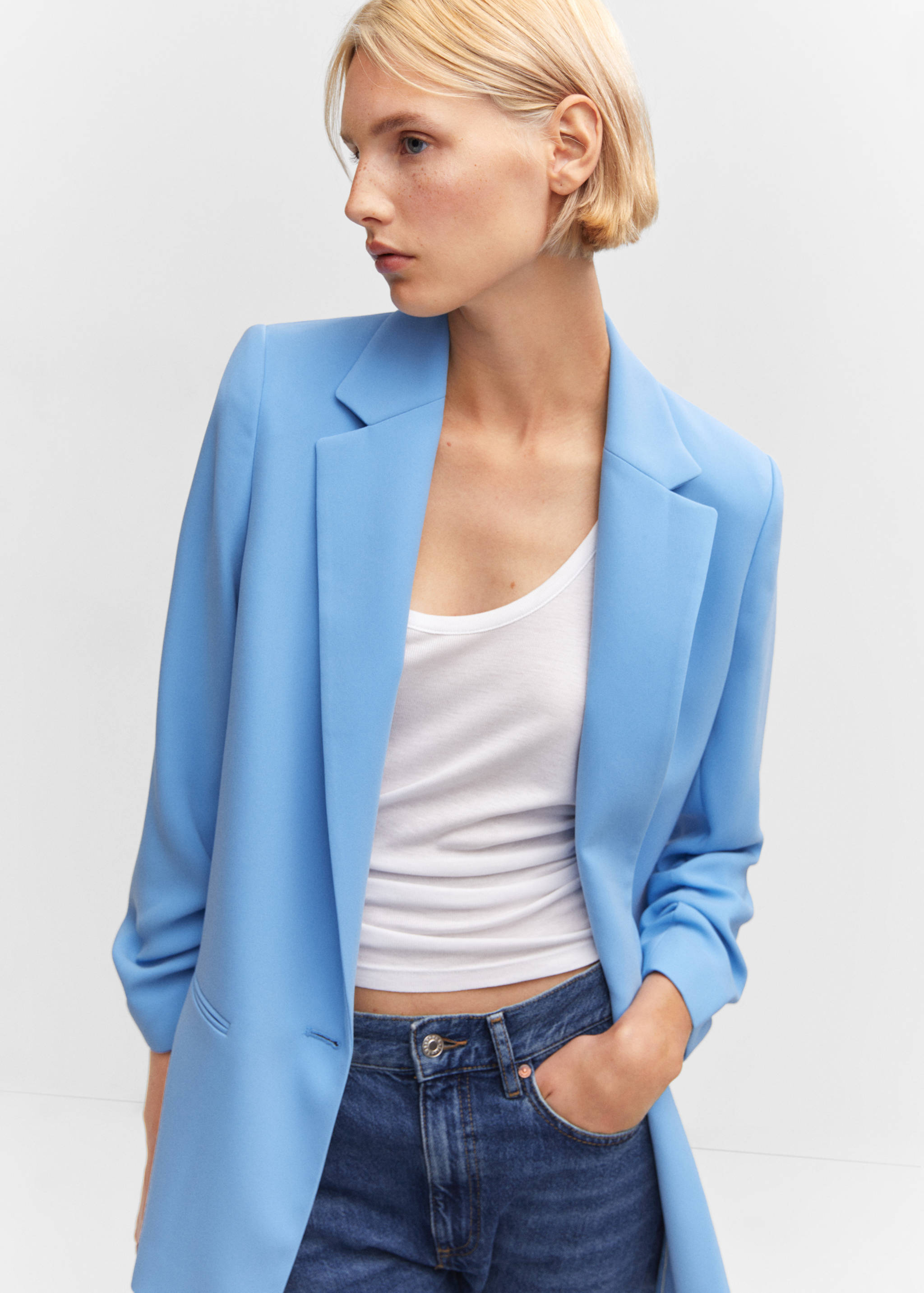 Jacket with gathered sleeves - Details of the article 2