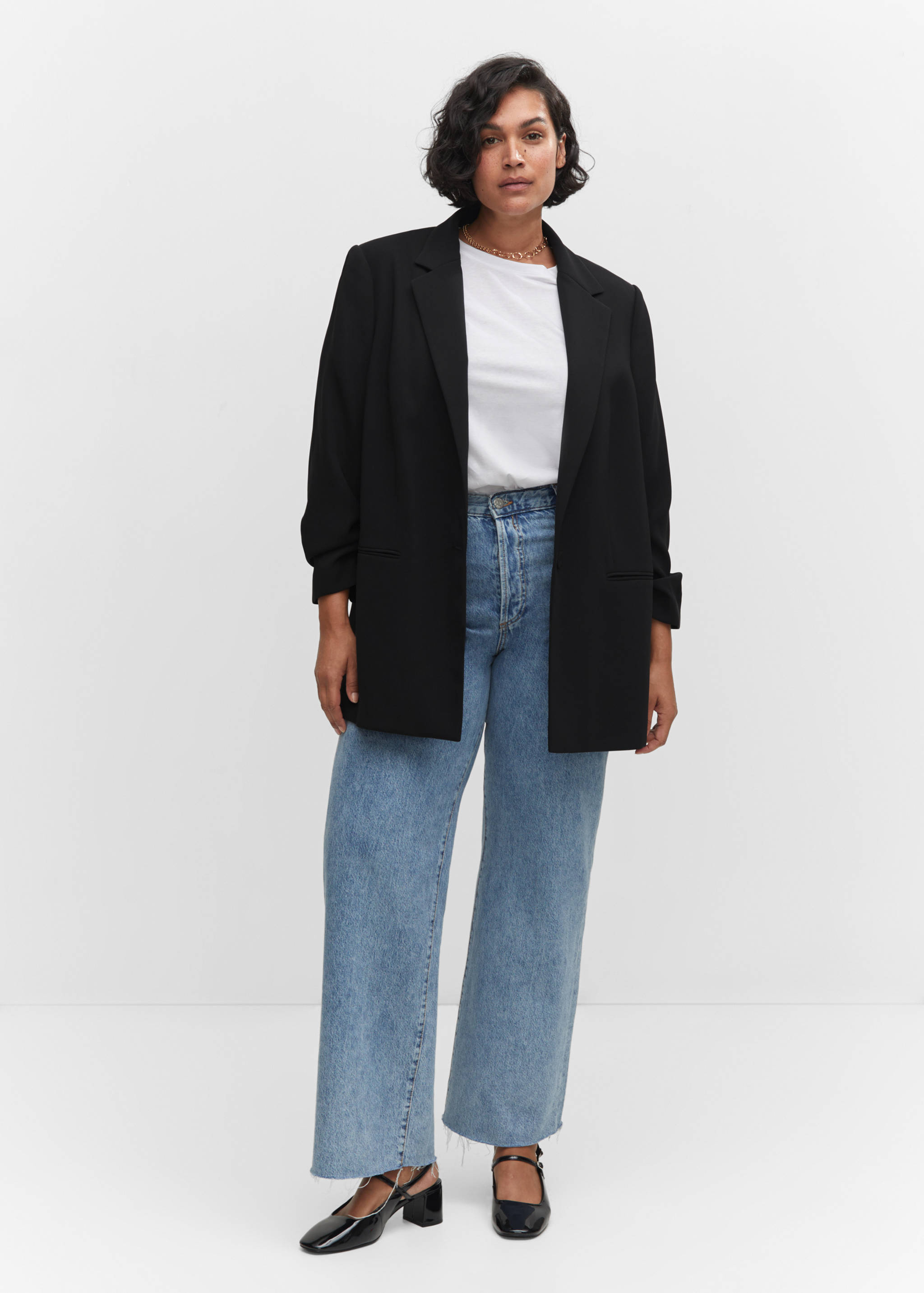 Jacket with gathered sleeves - Details of the article 3