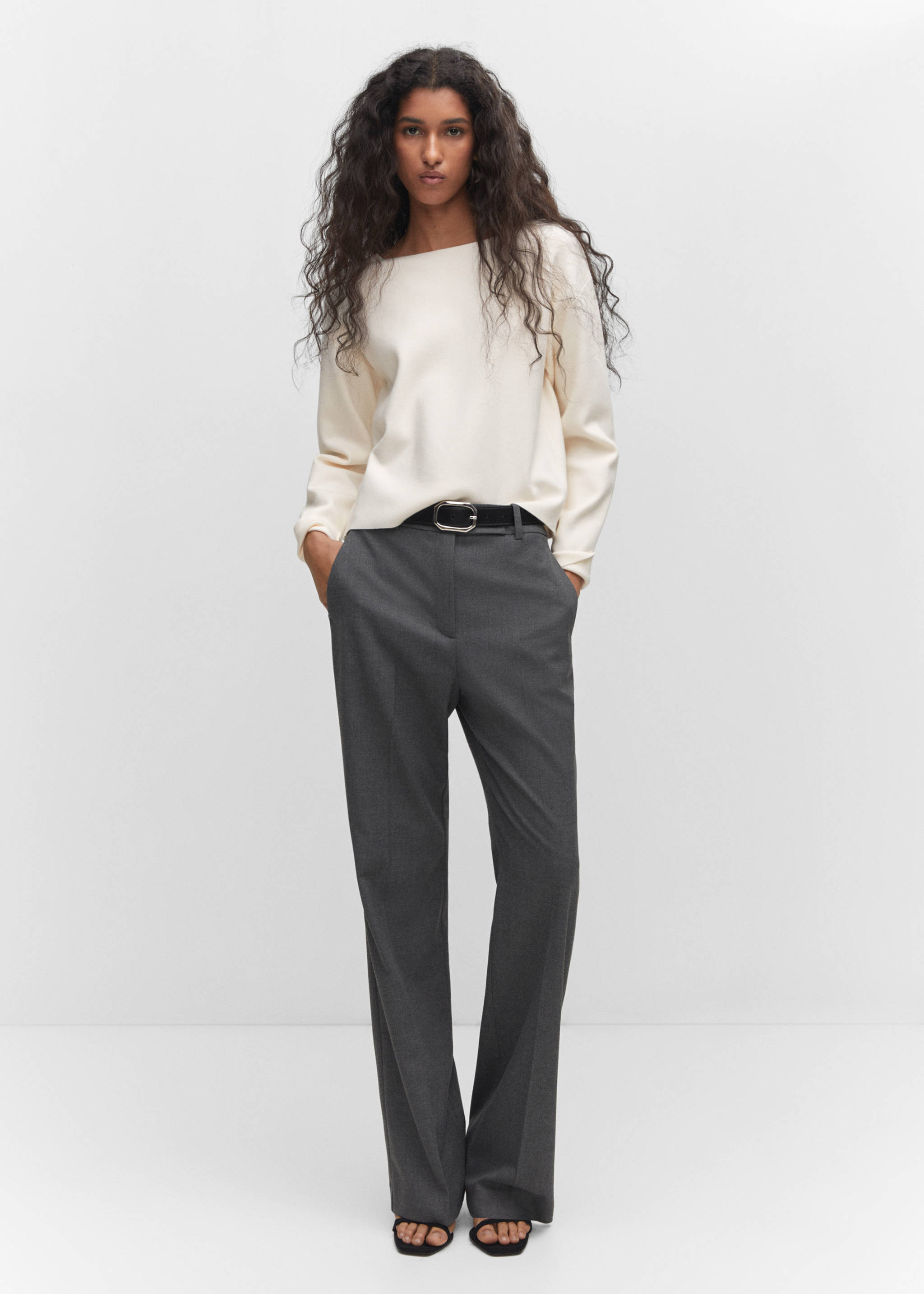 Strickpullover mit Bateau-Ausschnitt - Allgemeine Ansicht