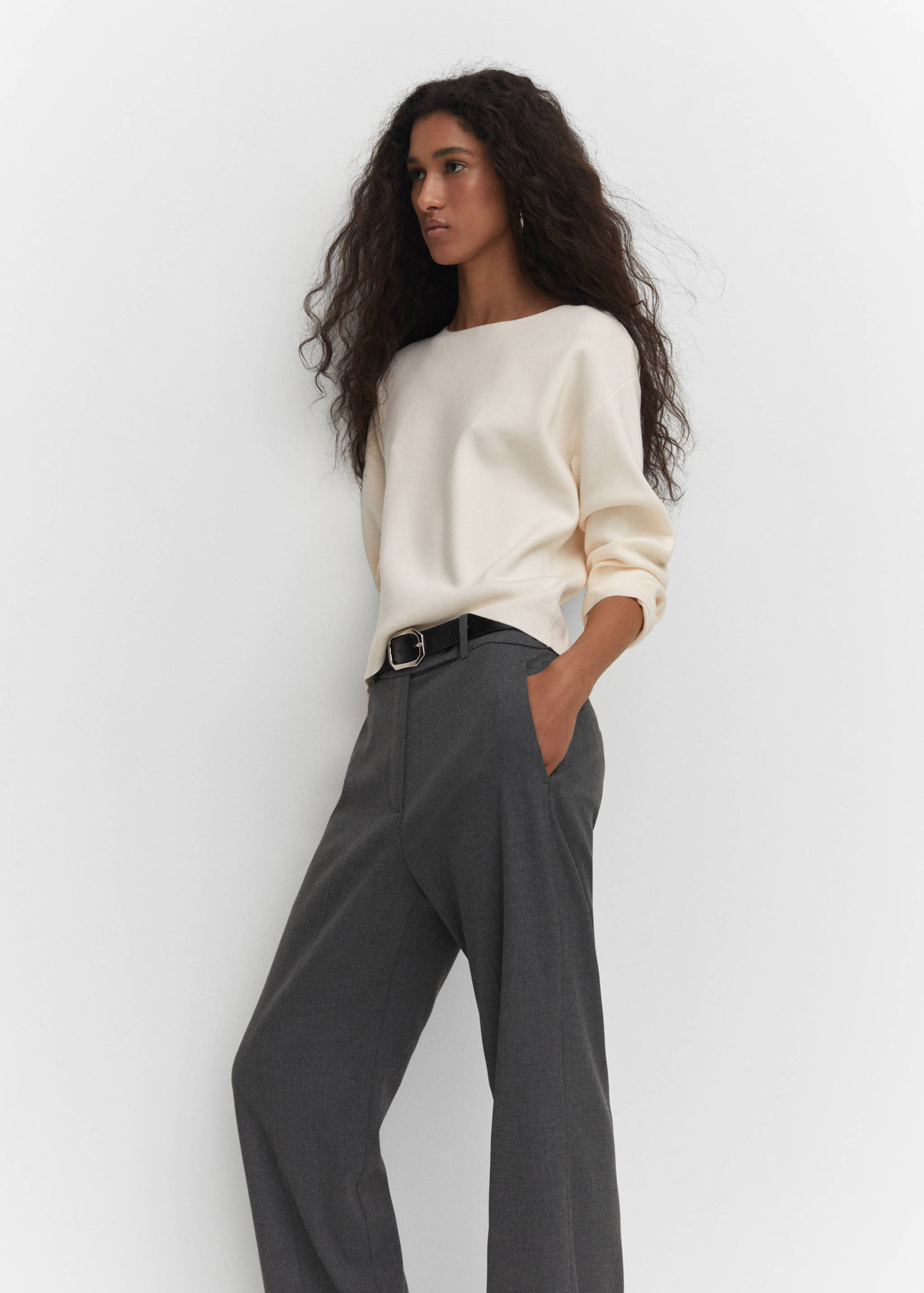 Strickpullover mit Bateau-Ausschnitt - Detail des Artikels 6