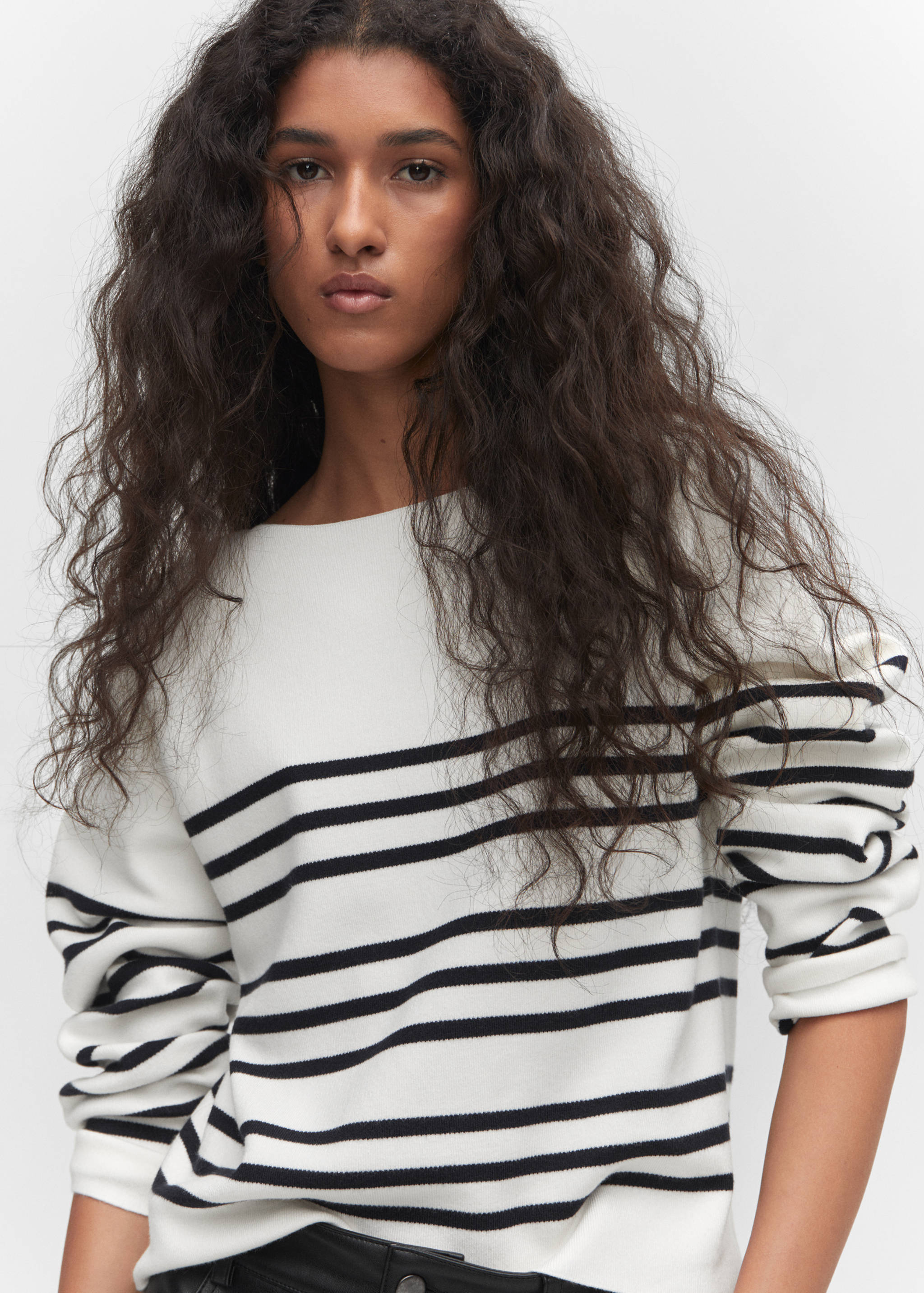 Strickpullover mit Bateau-Ausschnitt - Detail des Artikels 1