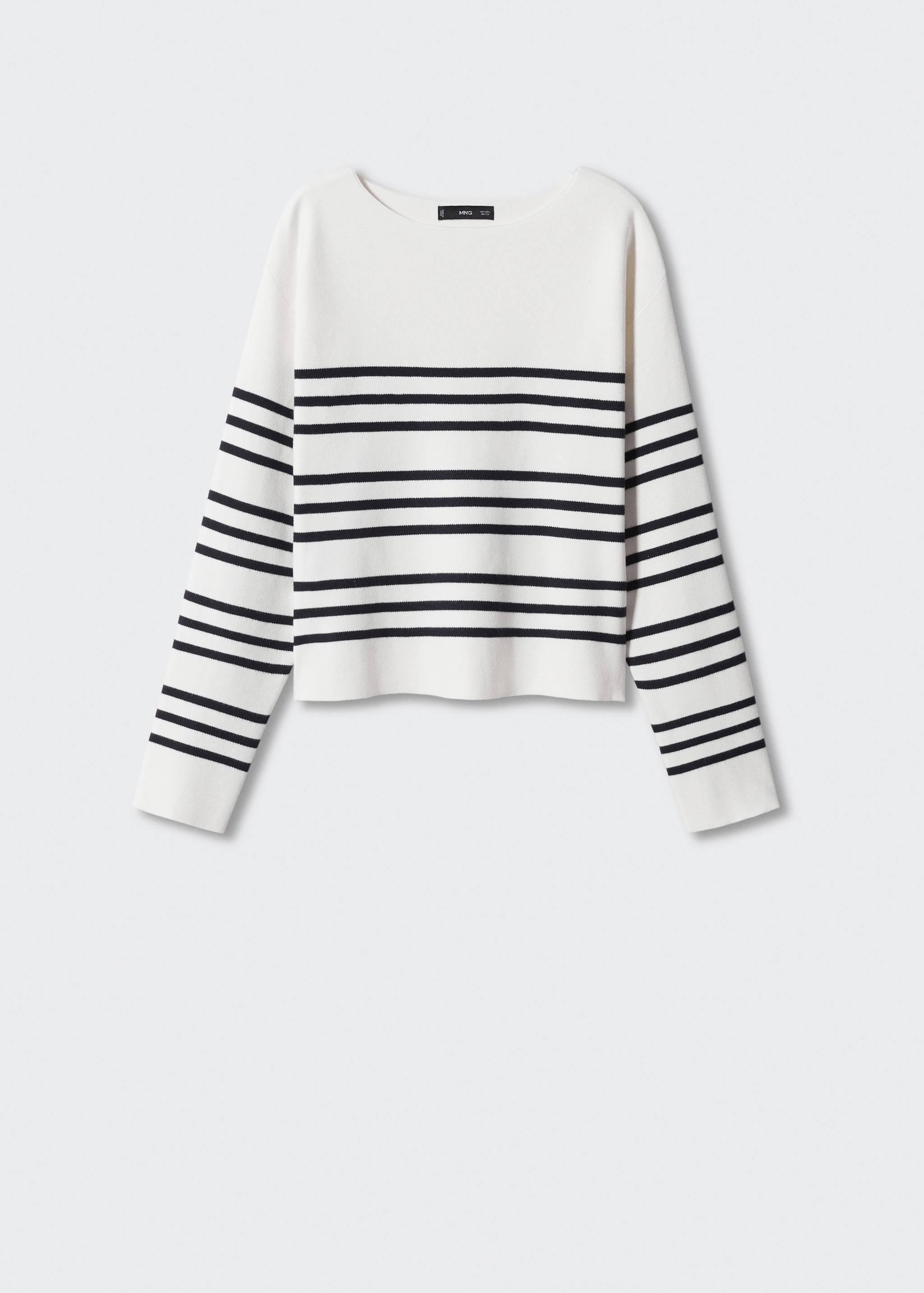 Strickpullover mit Bateau-Ausschnitt - Artikel ohne Model