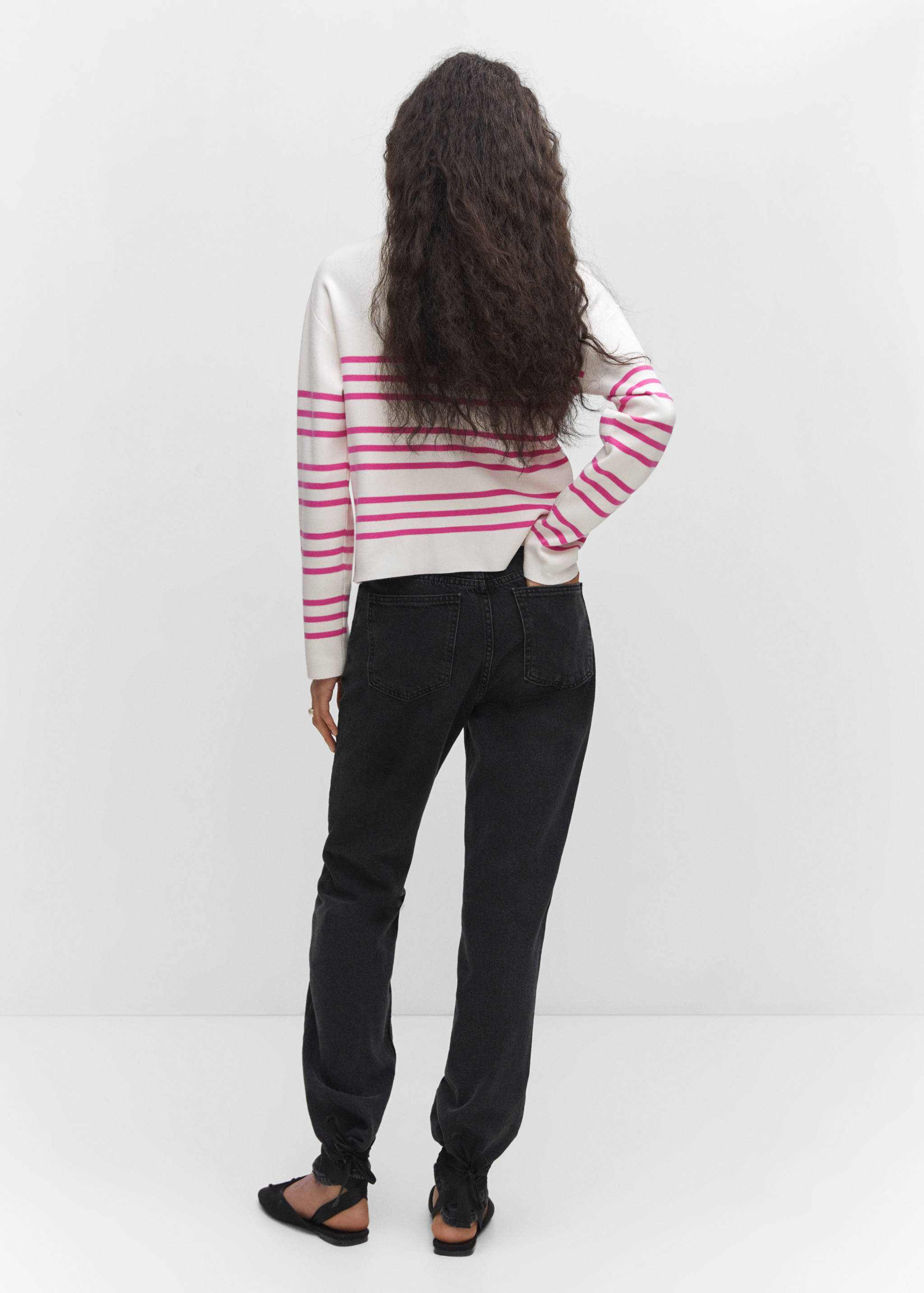 Strickpullover mit Bateau-Ausschnitt - Rückseite des Artikels