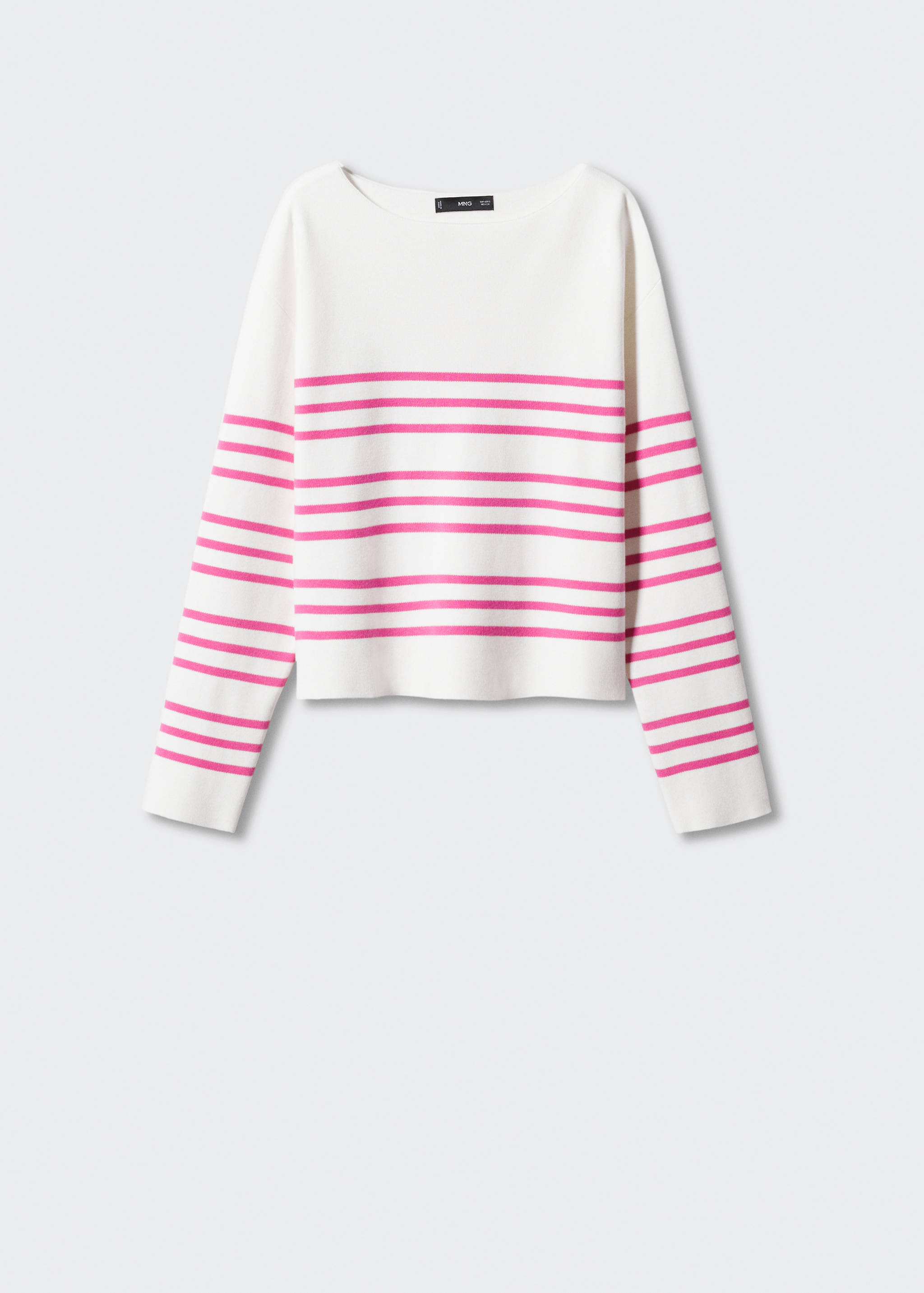 Strickpullover mit Bateau-Ausschnitt - Artikel ohne Model