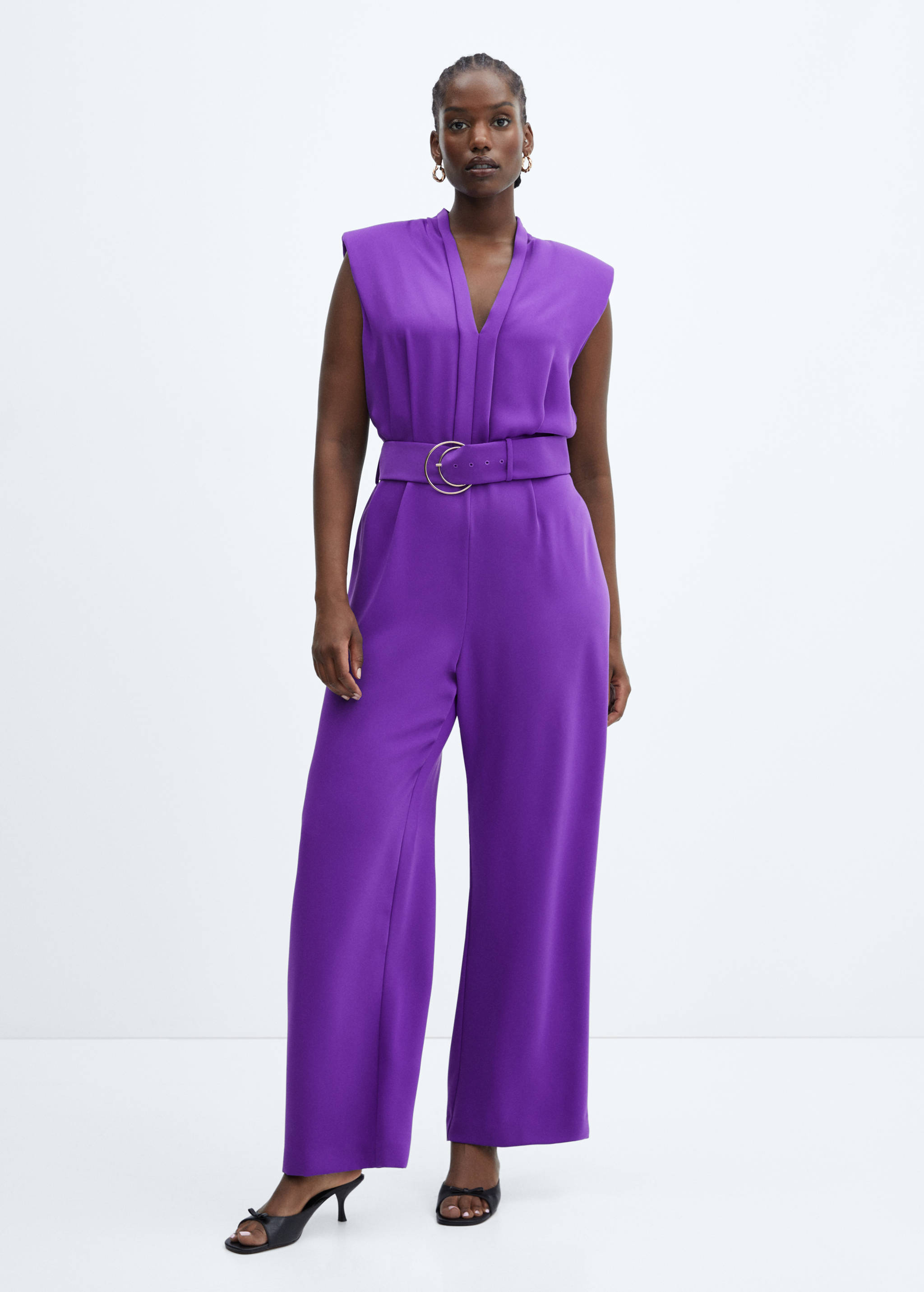 Belt long jumpsuit - Details of the article 3