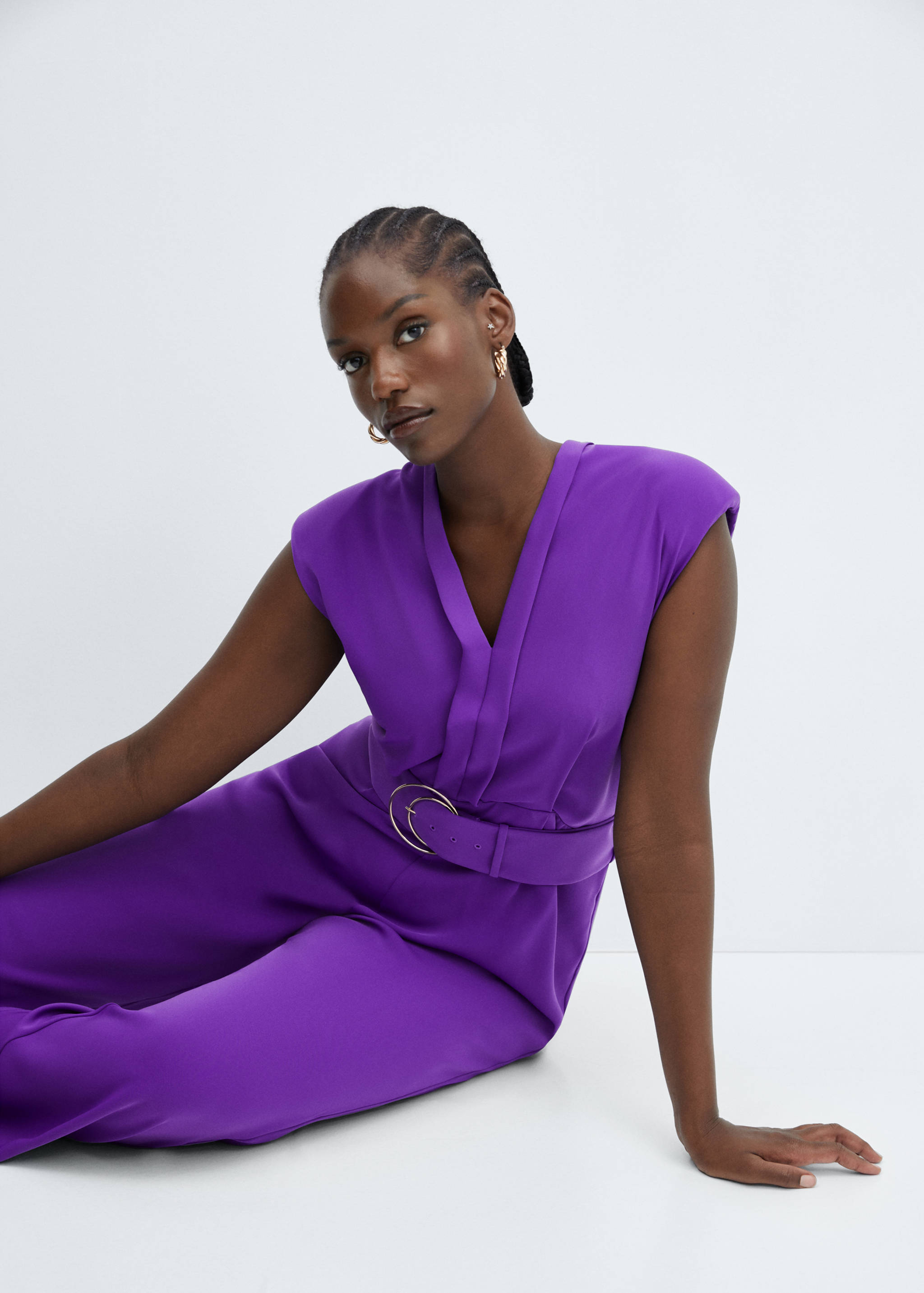 Belt long jumpsuit - Details of the article 4