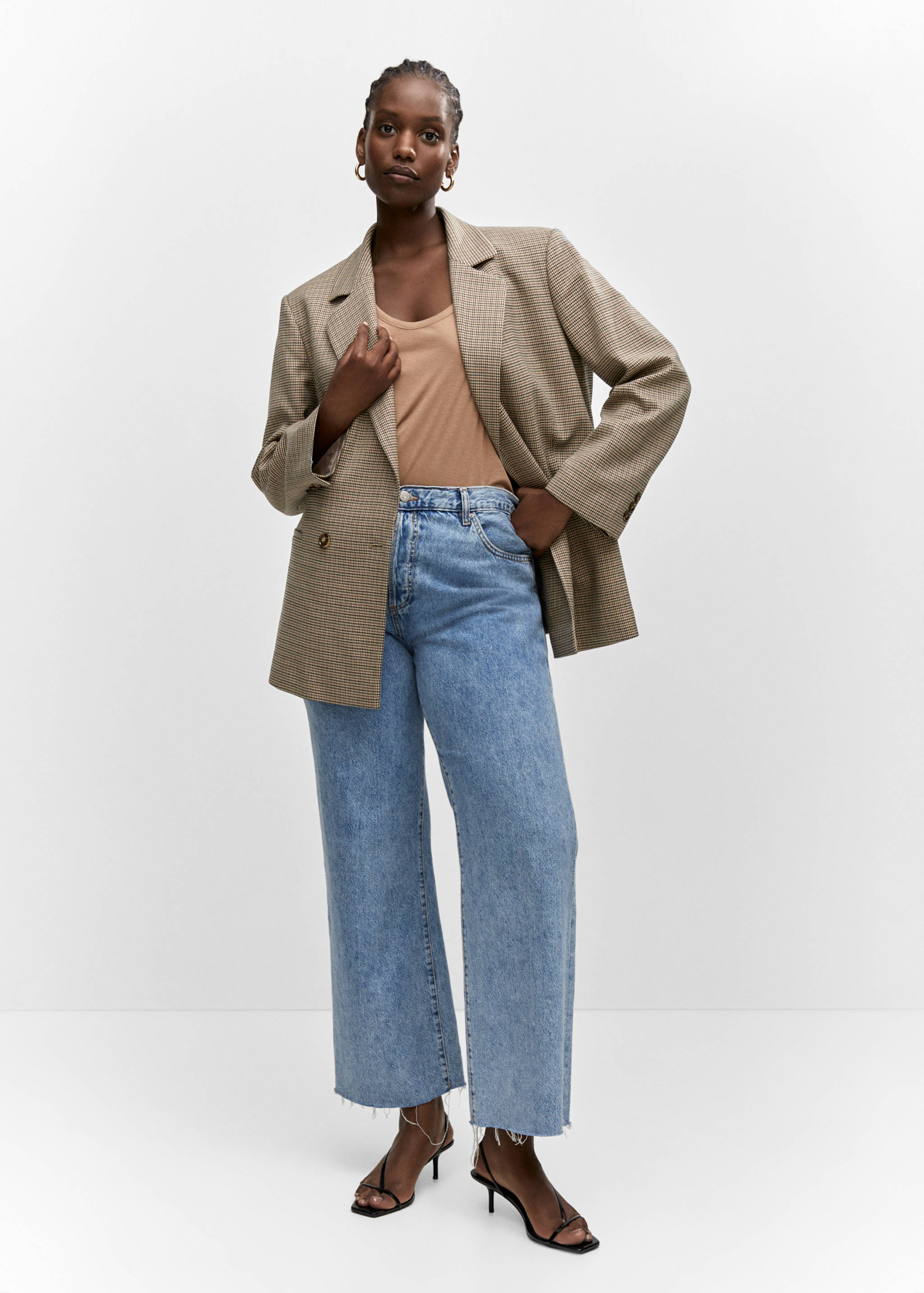 Double-breasted blazer with button - Details of the article 6