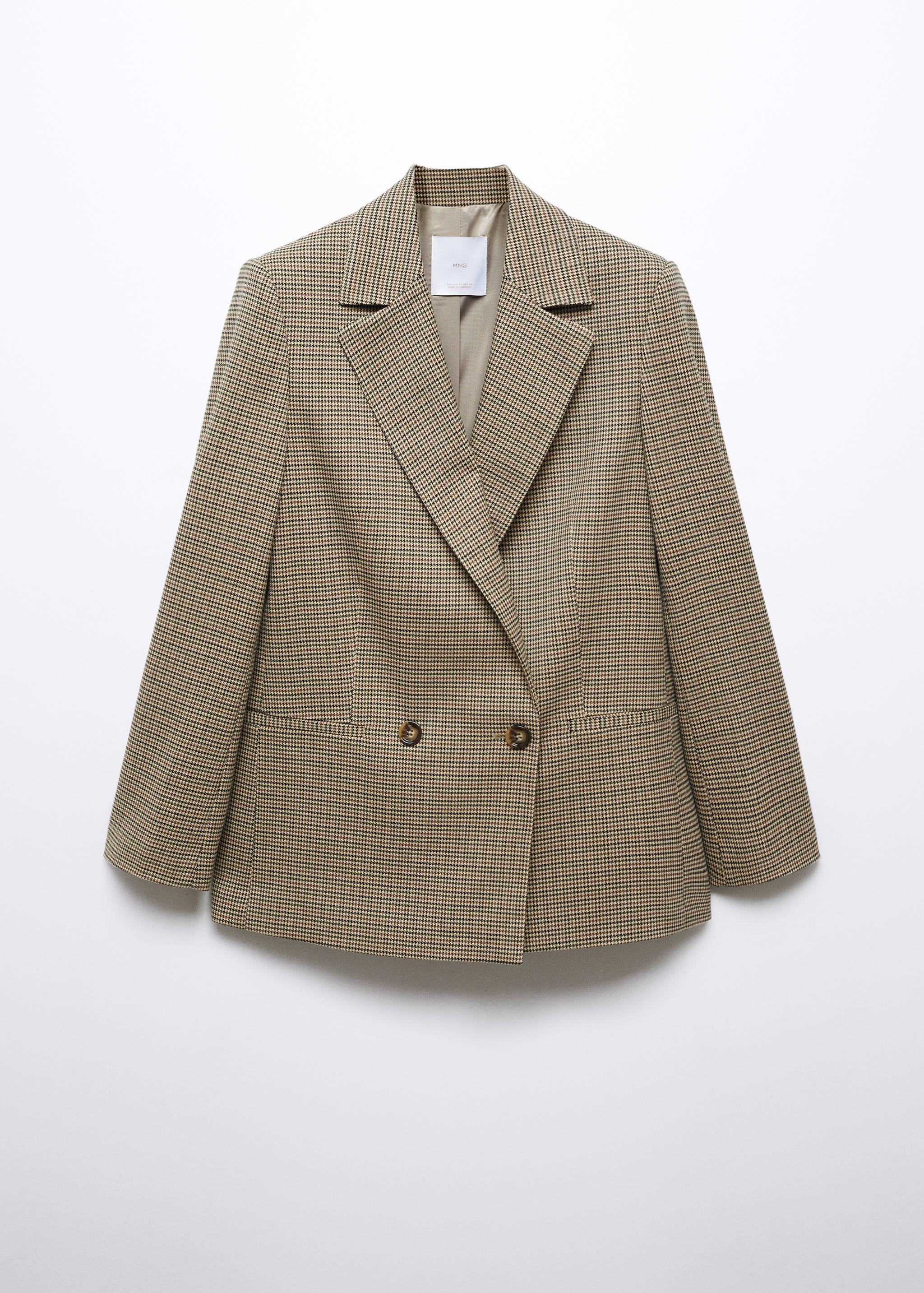 Double-breasted blazer with button - Article without model