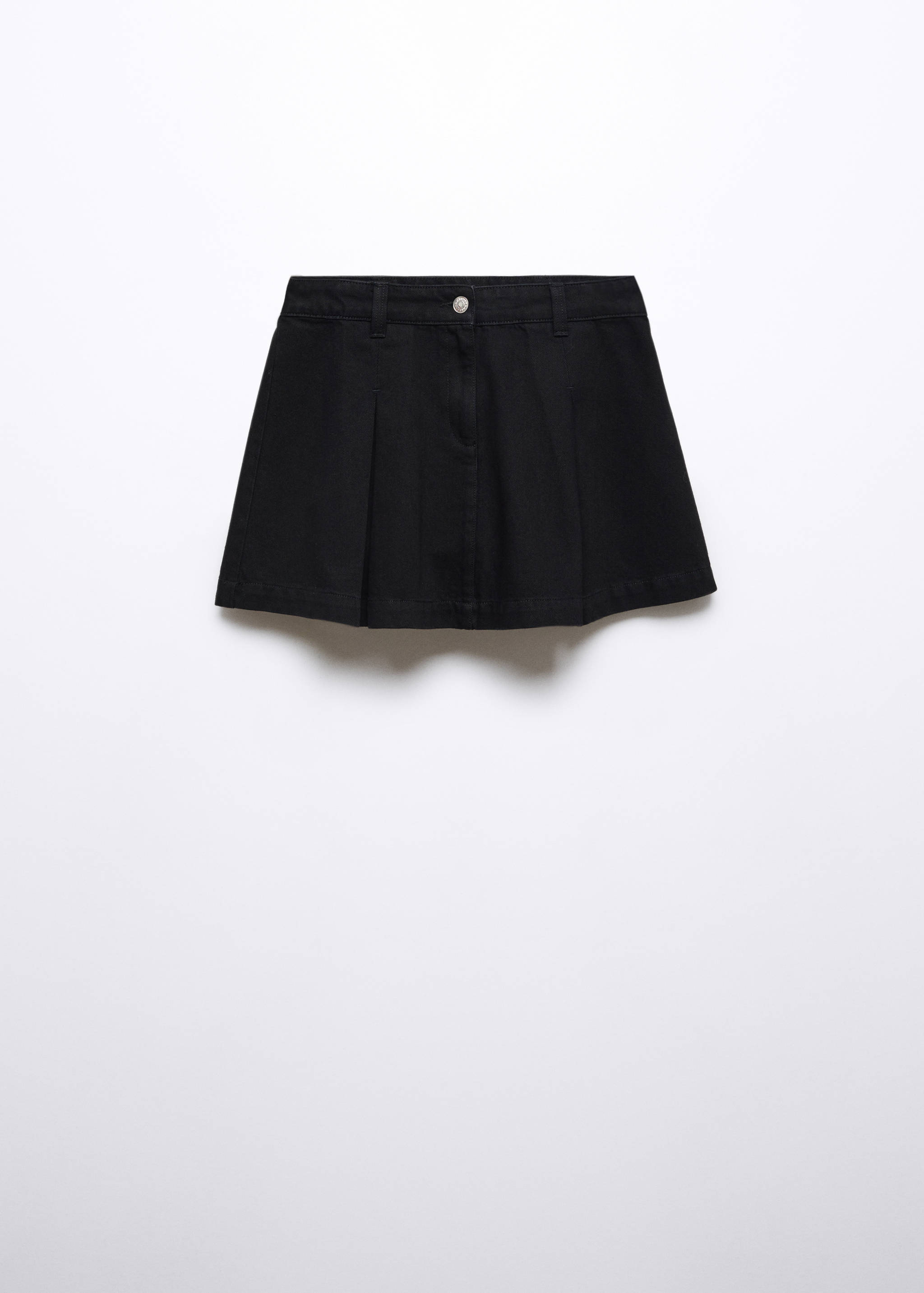 Mini-Jeansrock mit Bundfalten - Artikel ohne Model