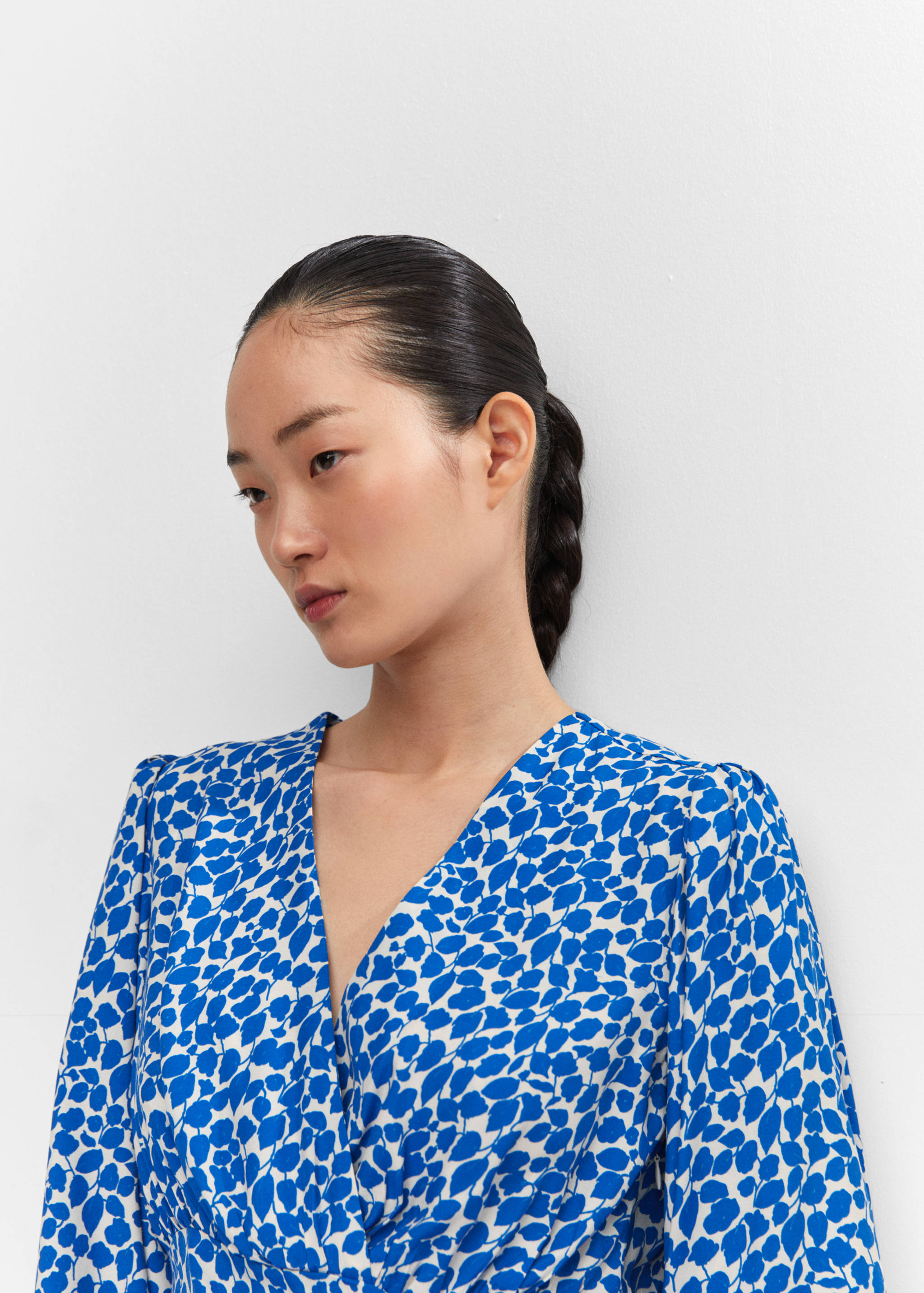 Robe froncée imprimée - Détail de l'article 1