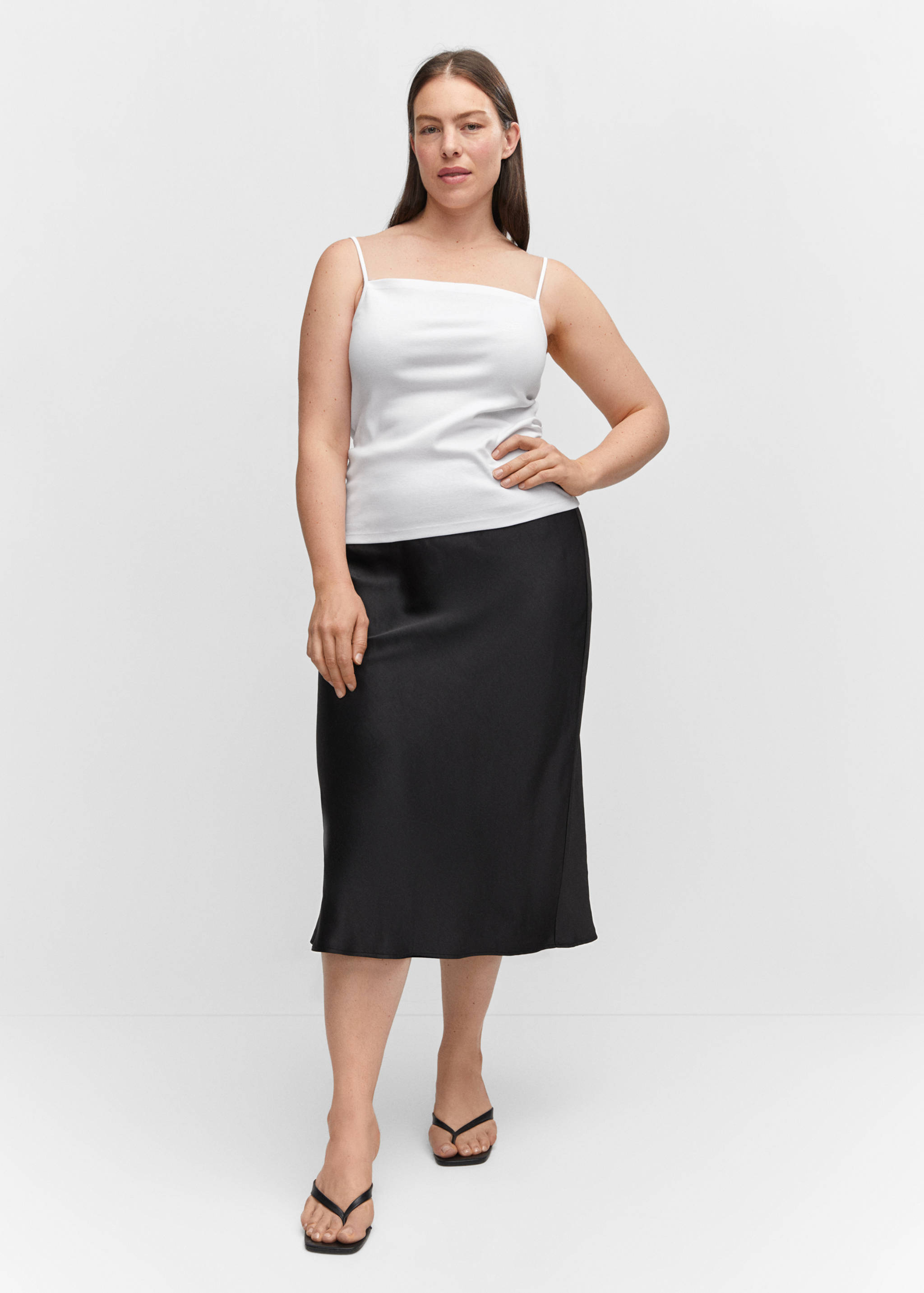 Strapless straight-neck top - Details of the article 3