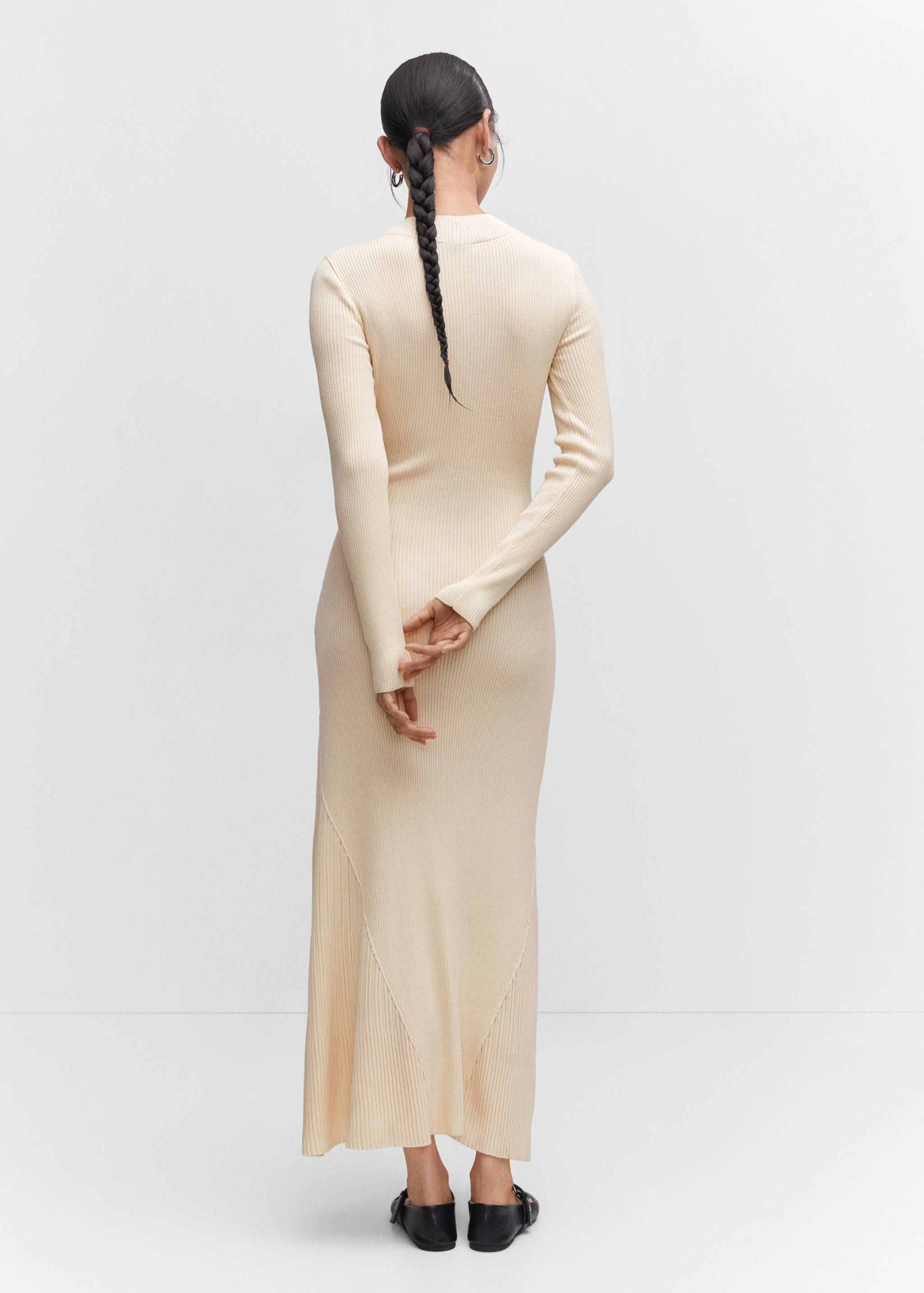 Robe maille détail coutures - Verso de l’article
