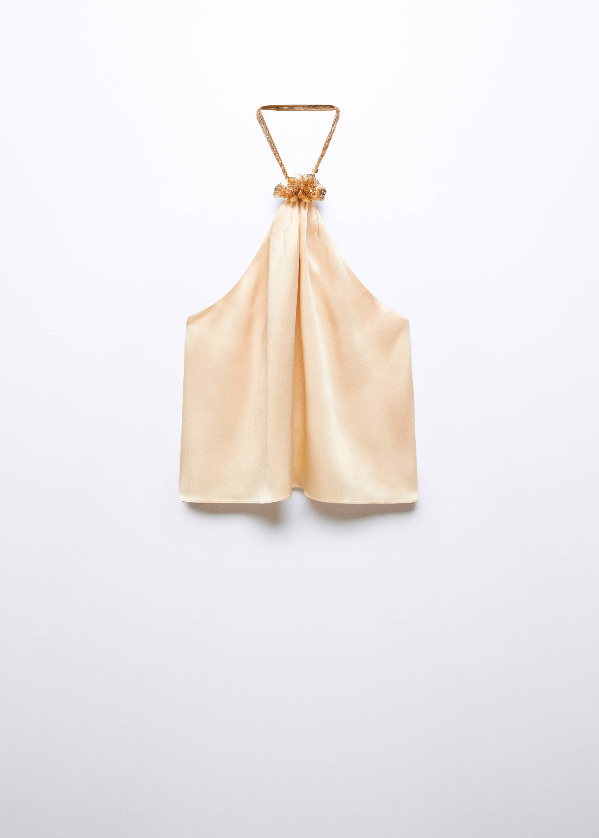 Metallic top with flower detail - Article without model