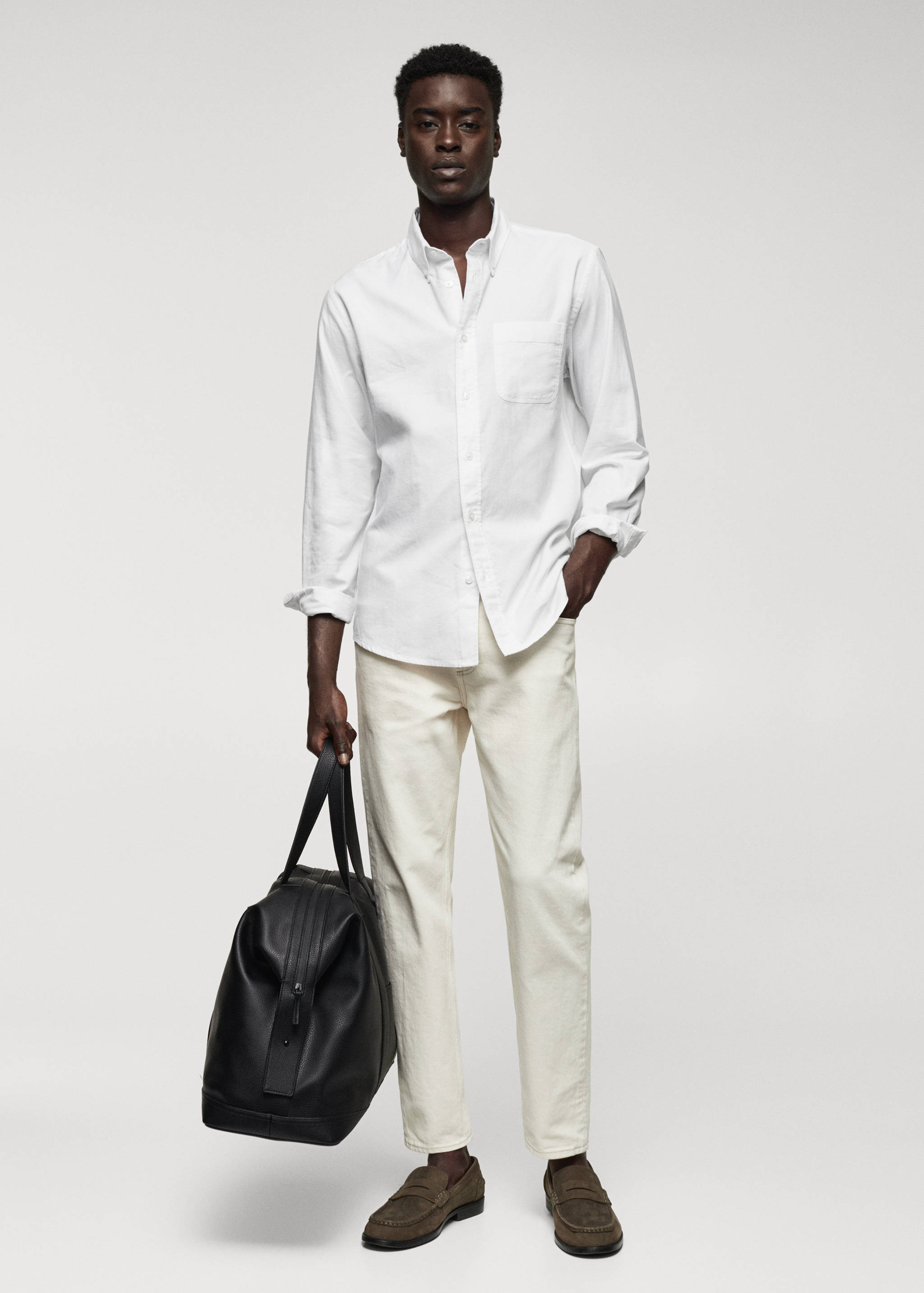 Regular fit Oxford cotton shirt - General plane
