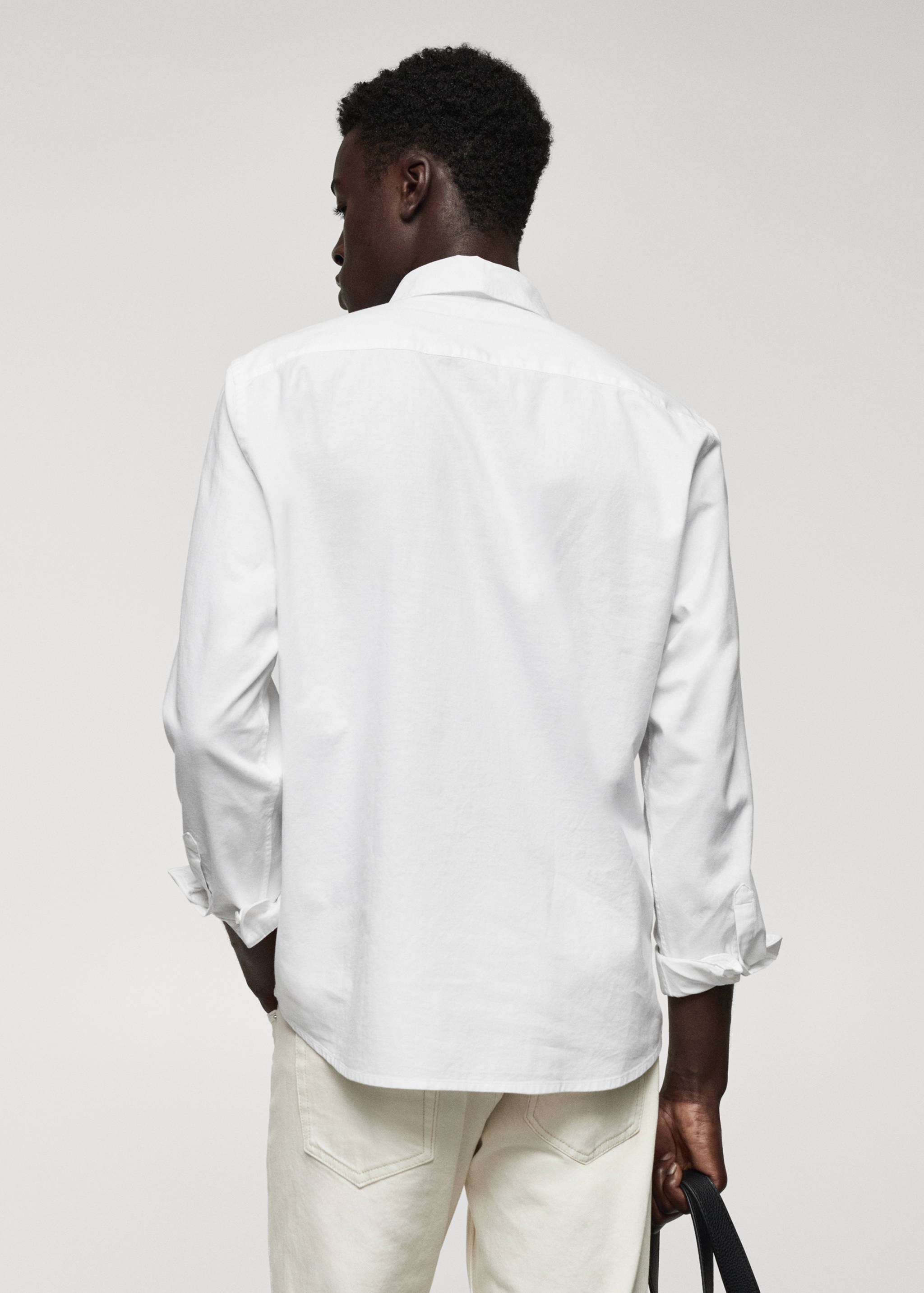 Regular fit Oxford cotton shirt - Reverse of the article