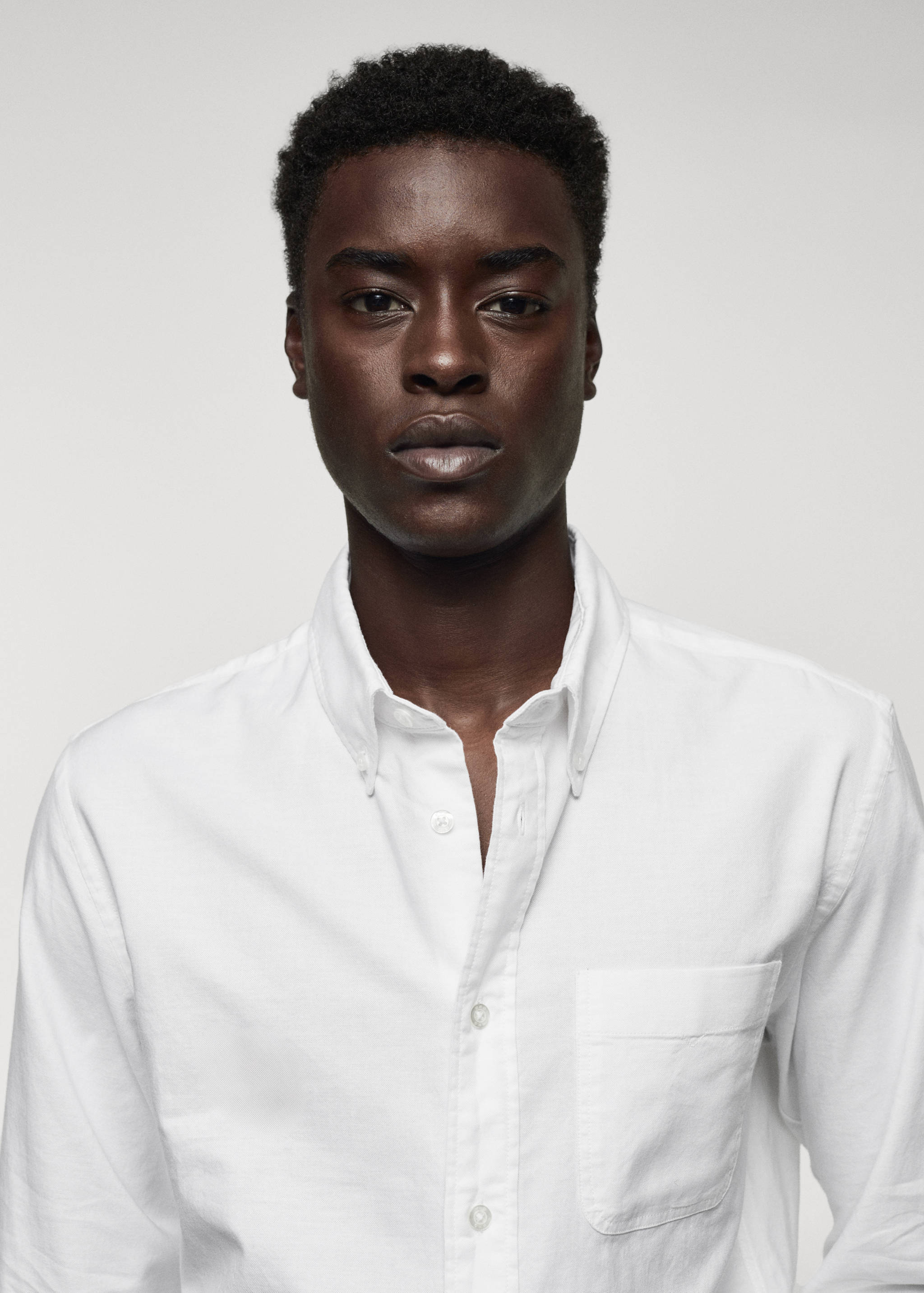 Regular fit Oxford cotton shirt - Details of the article 1